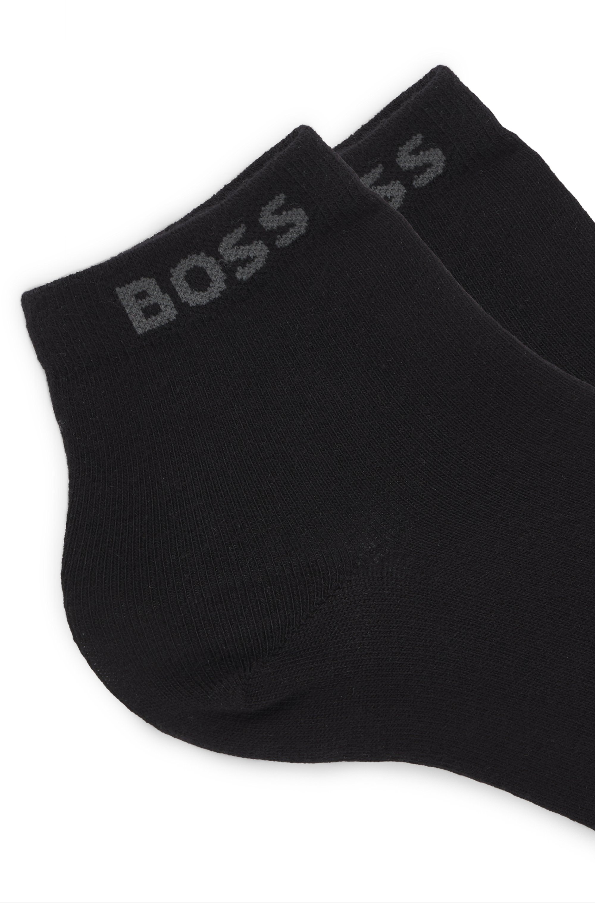 BOSS Sneakersocken, (Set, 2 Paar), mit eingenähtem Markenschriftzug