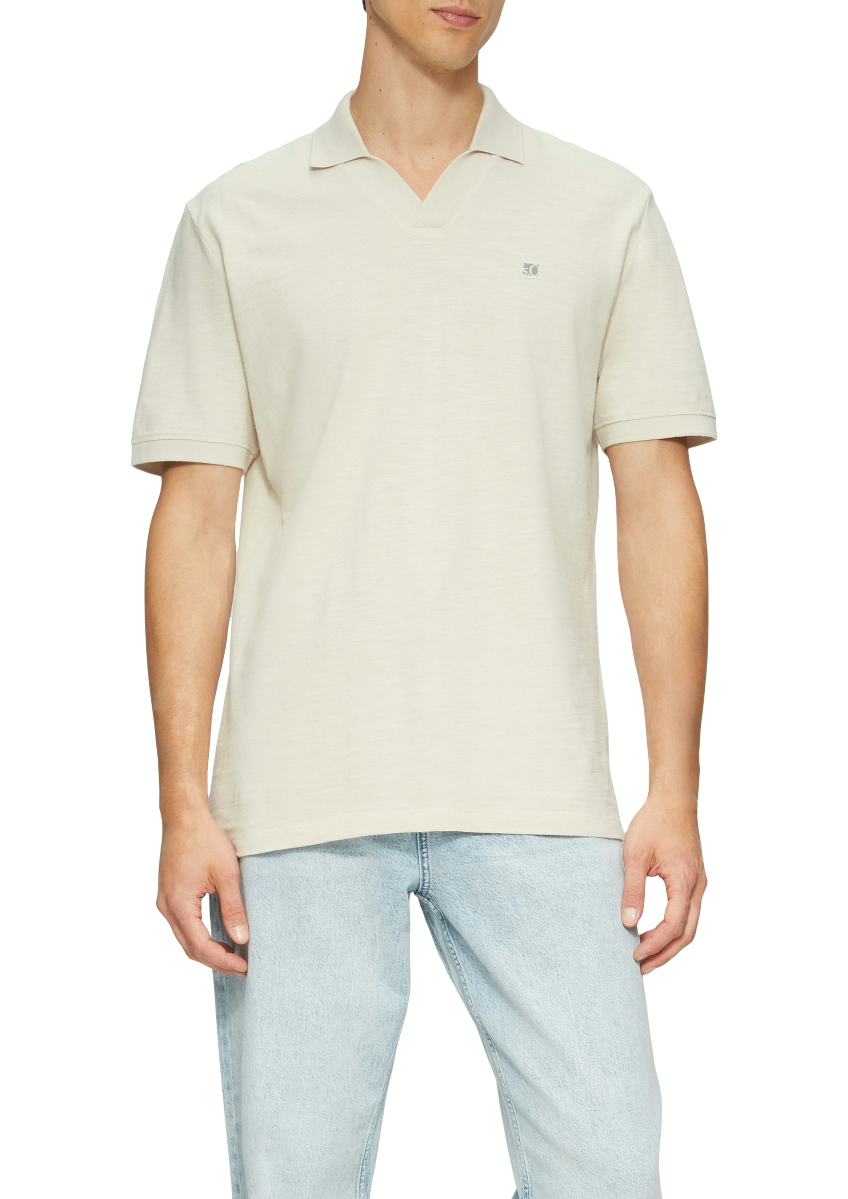 s.Oliver Poloshirt mit Logo Stickerei