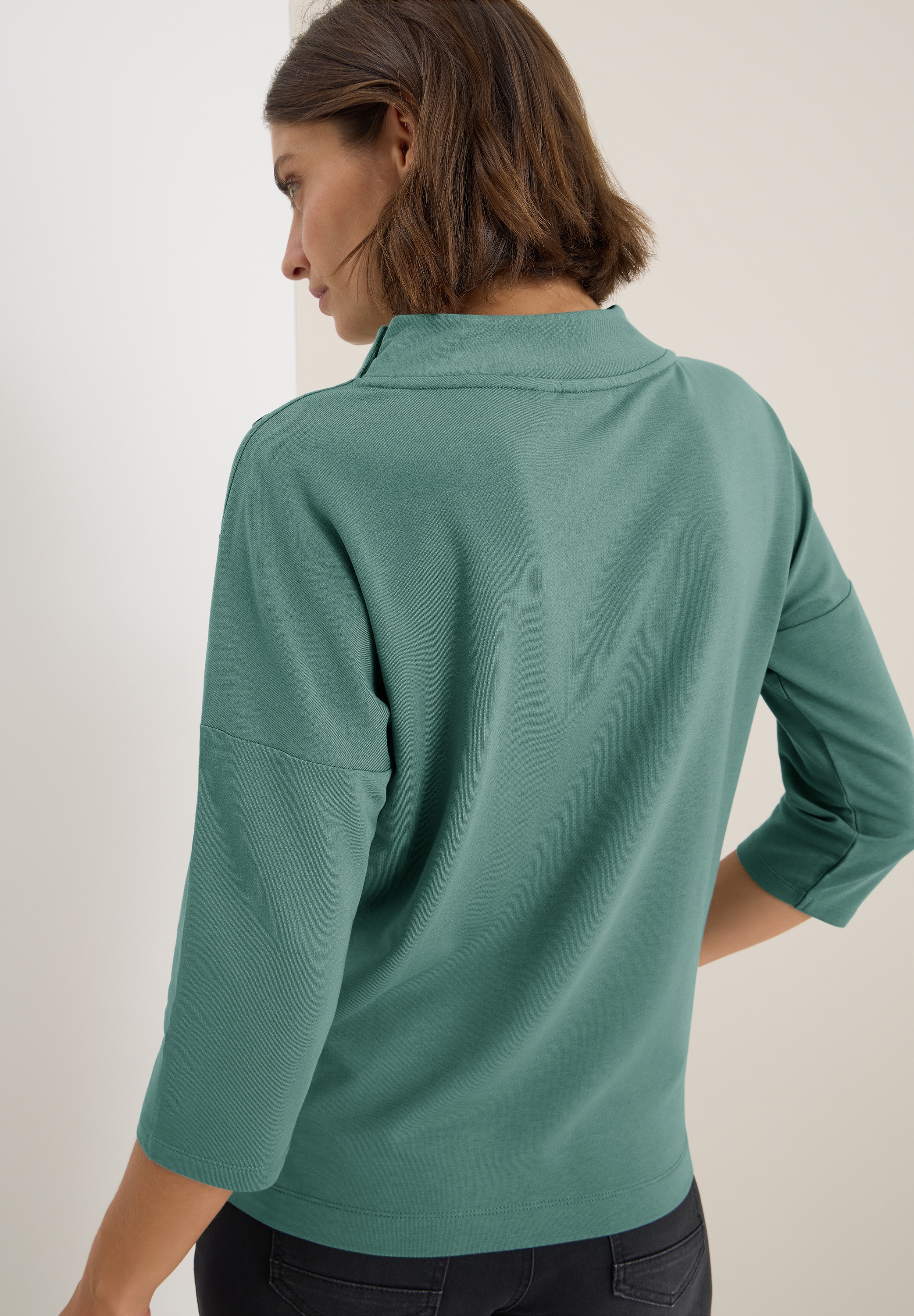 Cecil 3/4-Arm-Shirt, mit Knopfdetail günstig online kaufen
