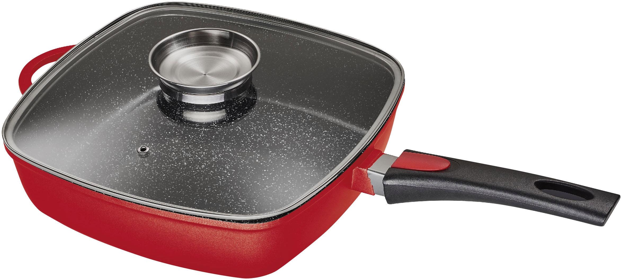 KING Bratpfanne Aluminiumguss 1 Stk. tlg. 28 x 28 cm, abnehmbarer Griff, In günstig online kaufen