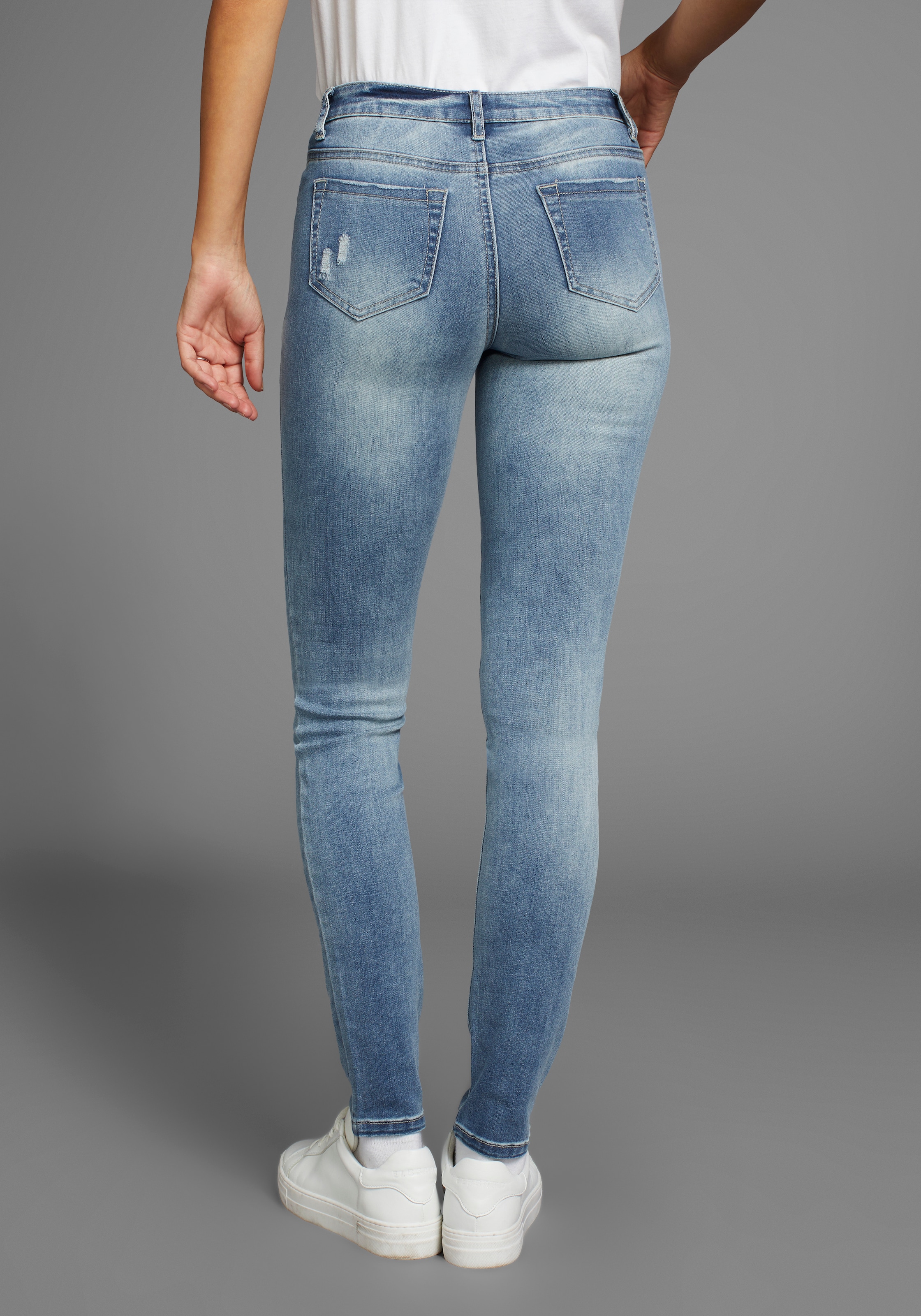 Arizona Skinny-fit-Jeans "Ultra-Stretch", Mid Waist günstig online kaufen