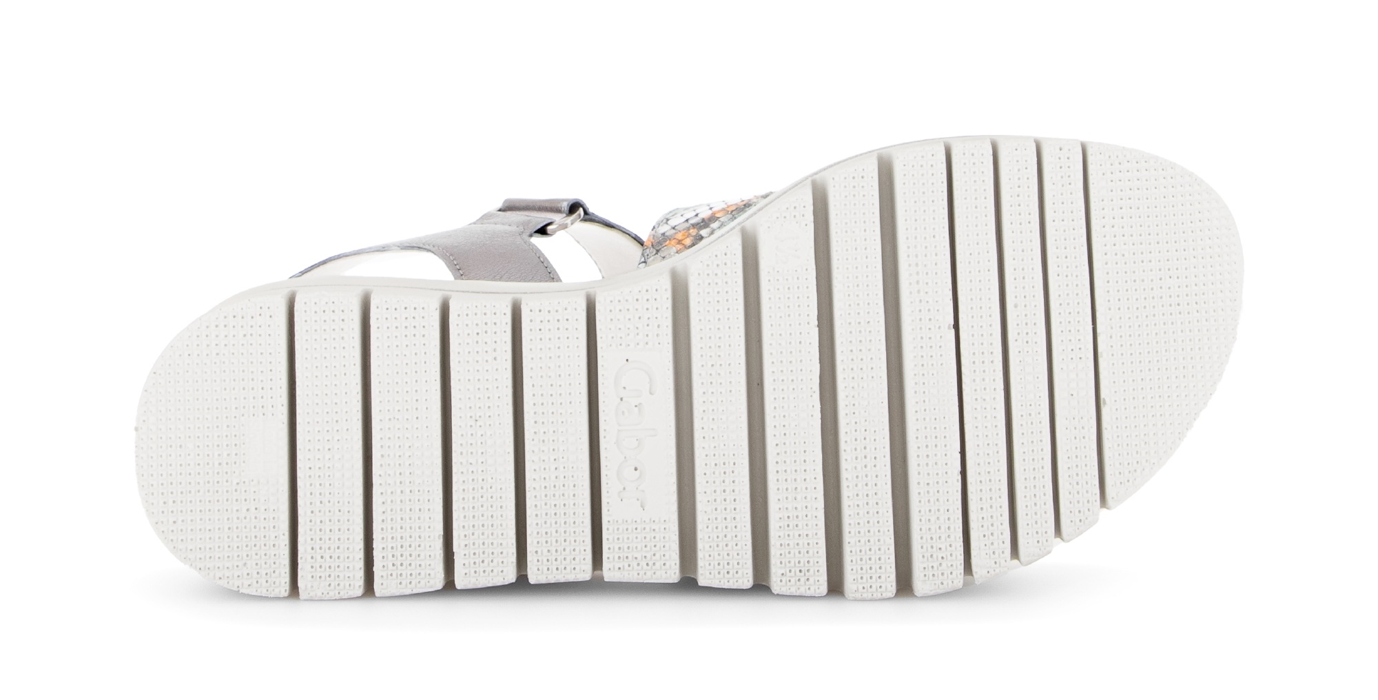 Gabor Keilsandalette  Plateau, Riemchensandale, Sommerschuh mit Kontrastbesatz