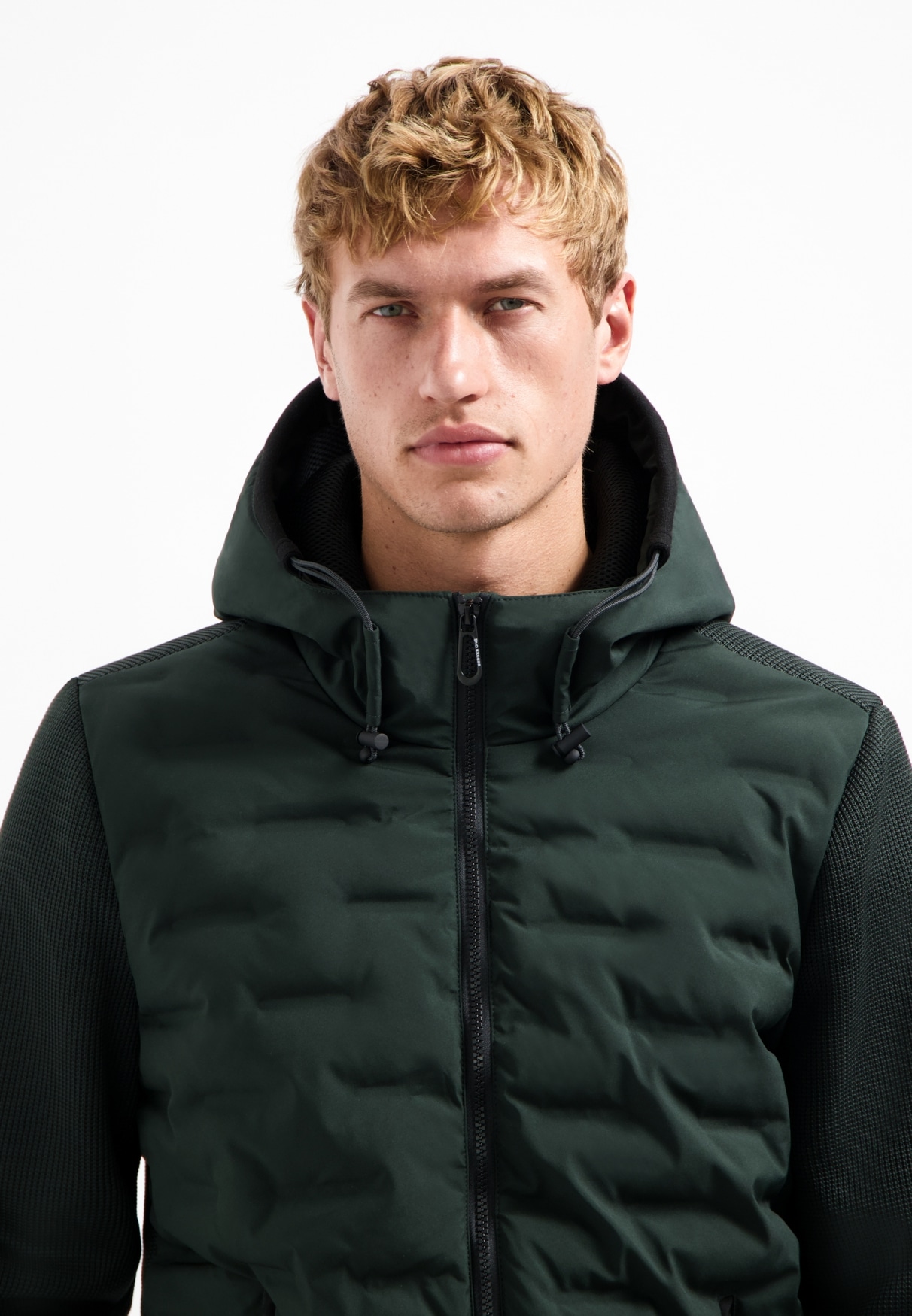 NO EXCESS Steppjacke »No Excess Jacke mit Strickärmeln«