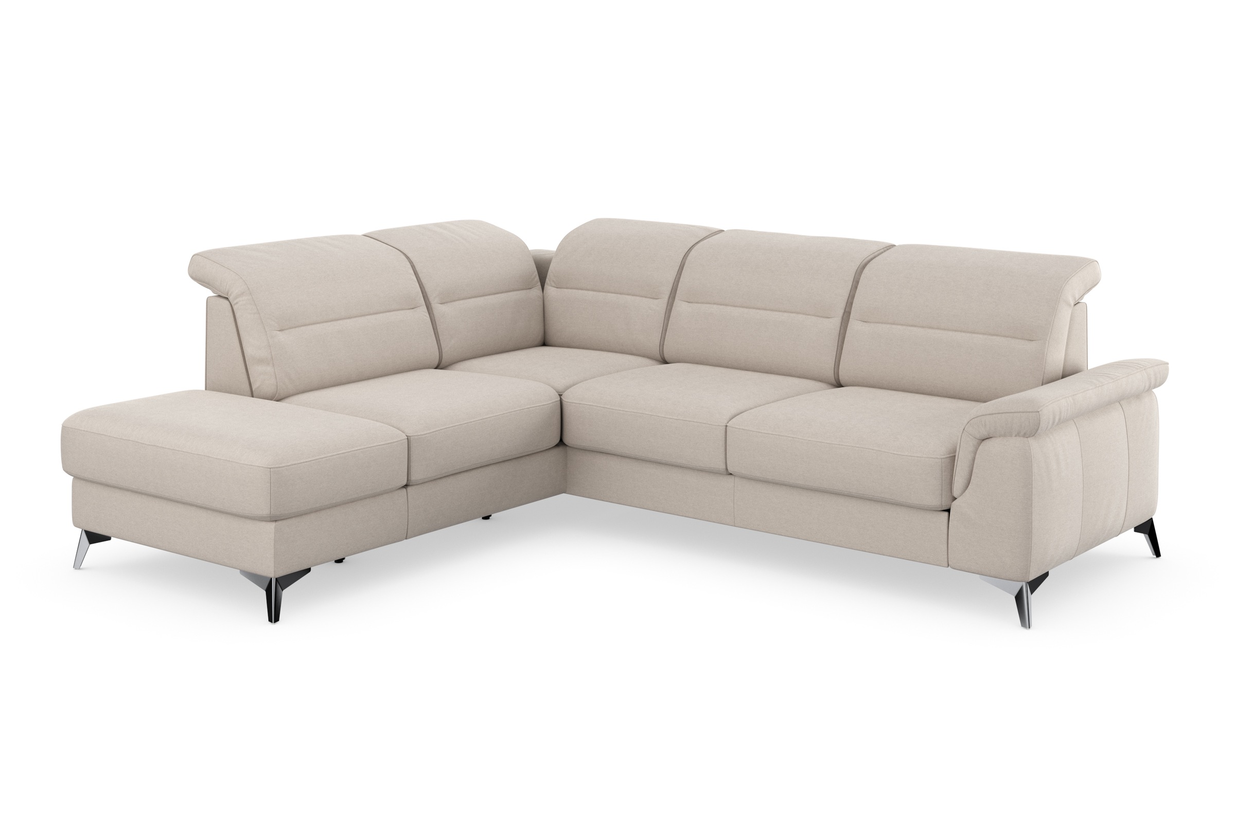 Thumbnail - sit&more Ecksofa "Sinatra L-Form" mit Ottomane, optional mit Kopfteilverstellung und Armteilfunktion