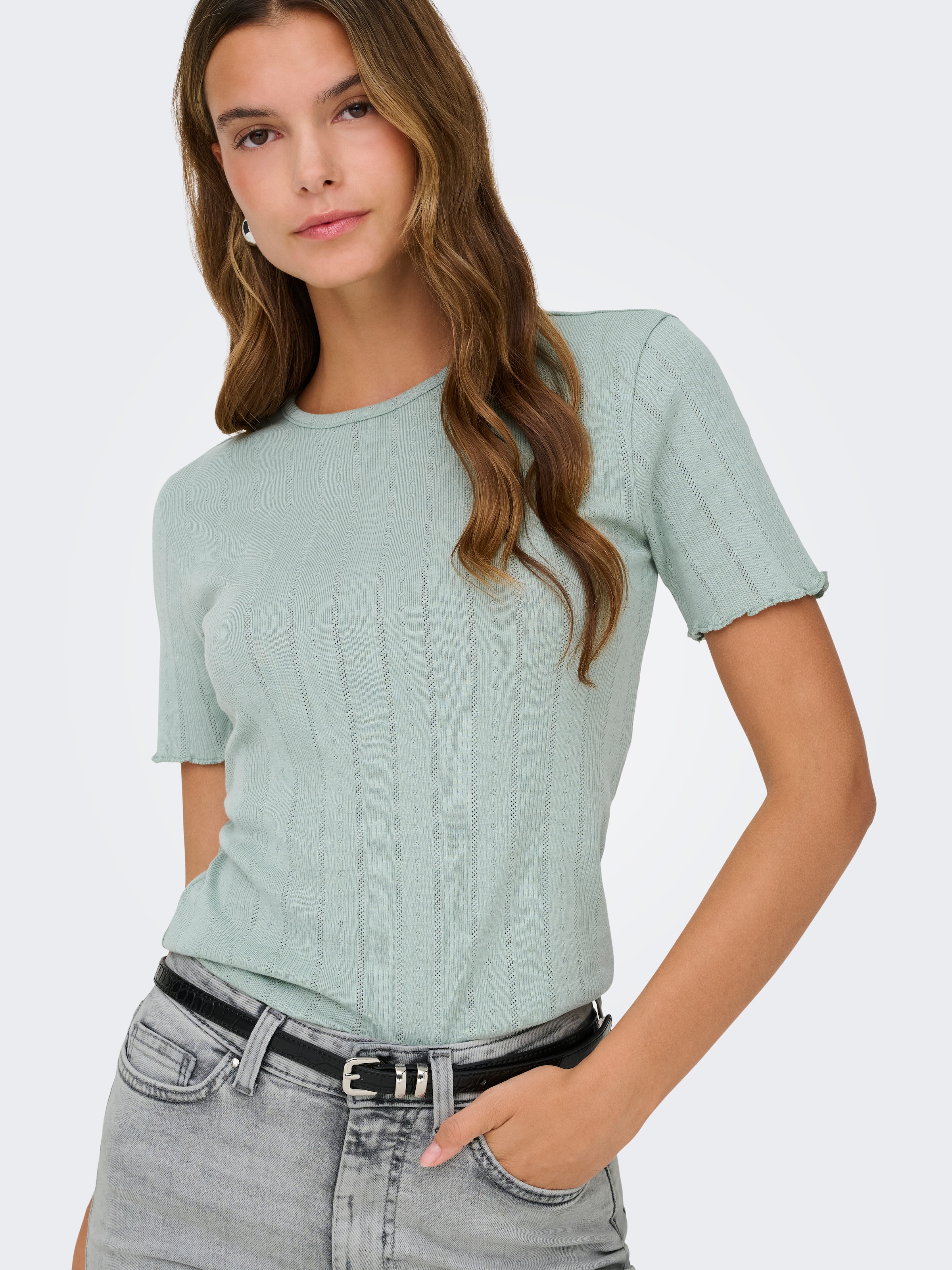 ONLY Kurzarmshirt »ONLTENNA O-NECK S/S TOP JRS NOOS«