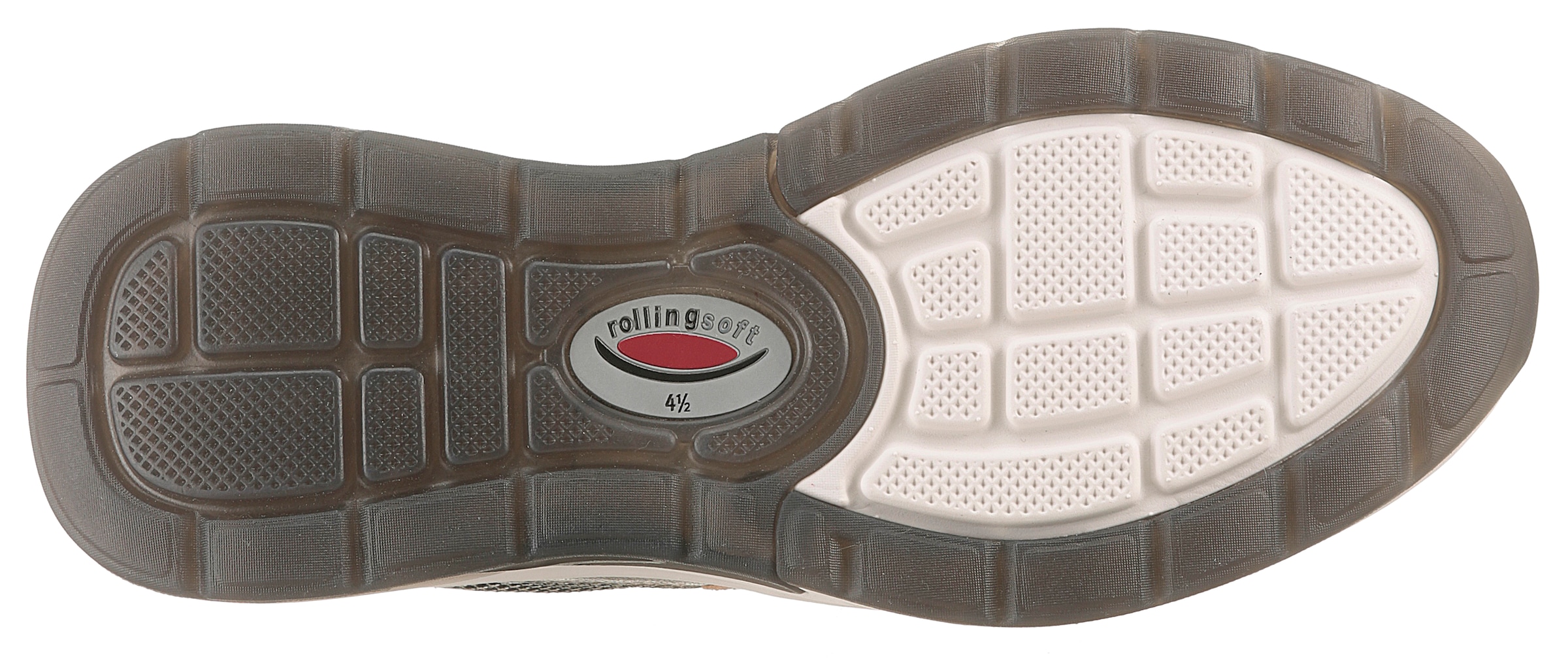Gabor Rollingsoft Keilsneaker, Freizeitschuh, Halbschuh, Schnürschuh mit Kontrastbesätzen