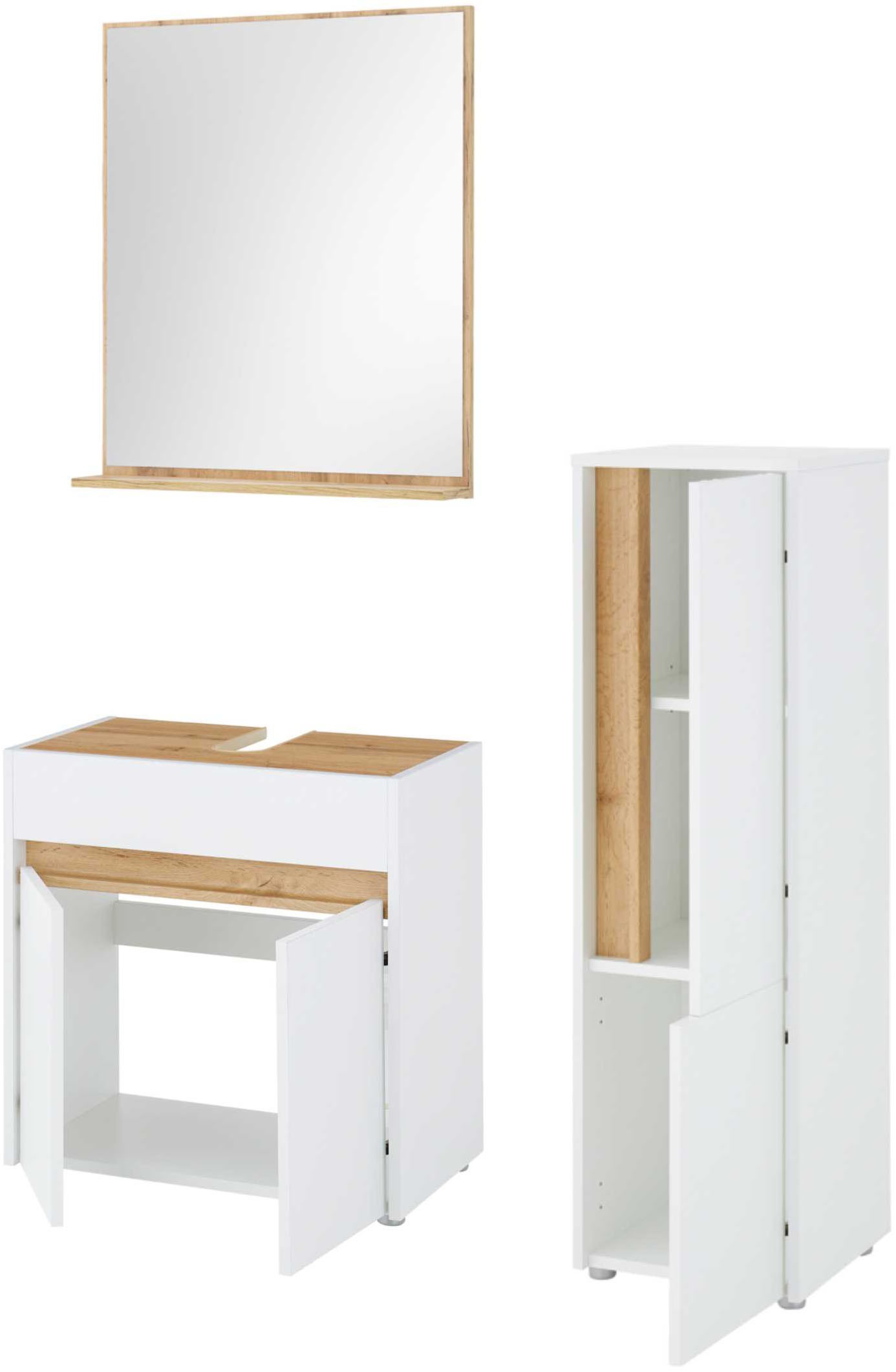 Home affaire Badmöbel-Set "CITY/ GIRON, Bad im zeitlosen Design, 3-teiliges günstig online kaufen