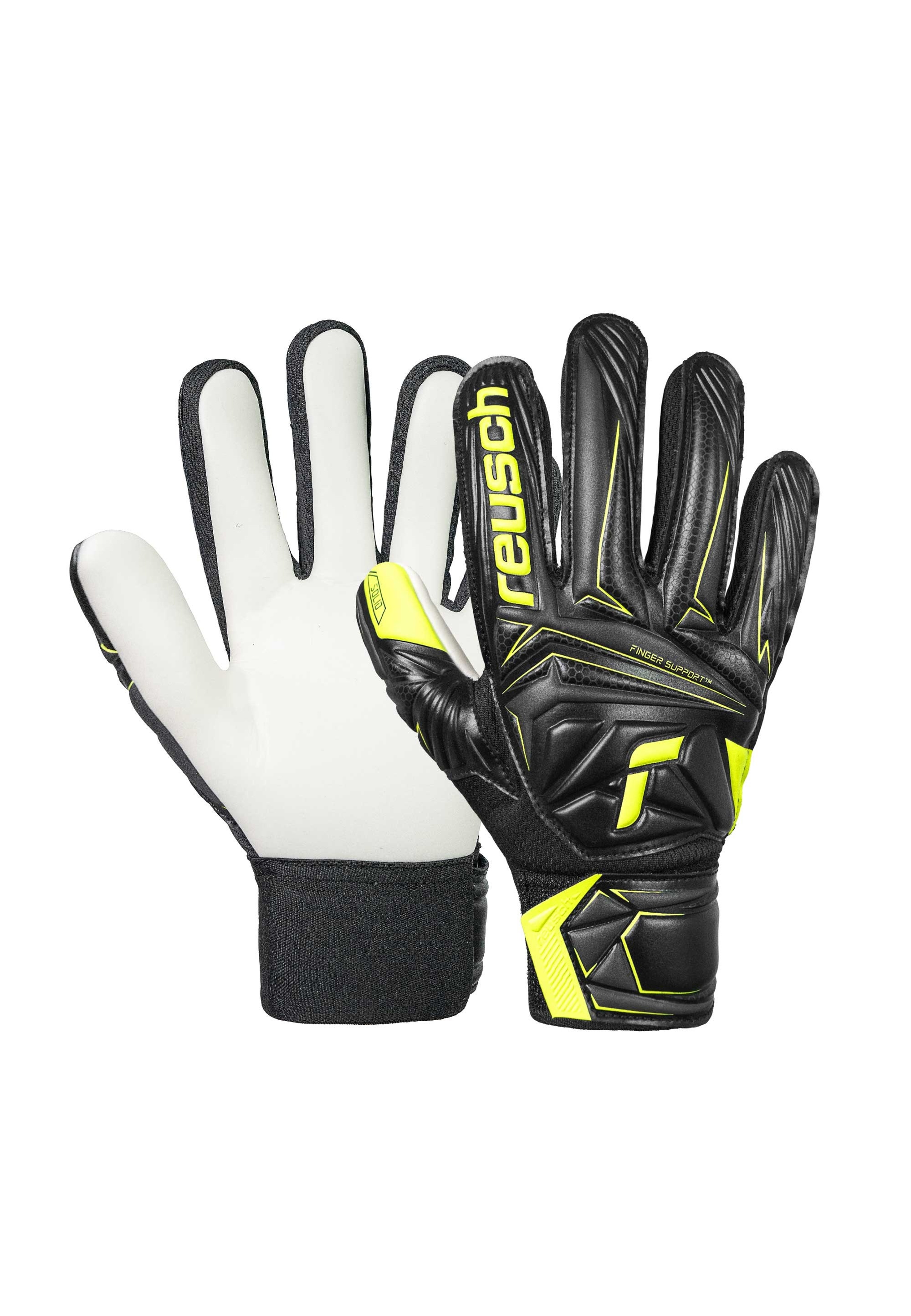 Reusch Torwarthandschuhe "Attrakt Starter Solid Finger Support Junior" mit integriertem Fingersupport-System