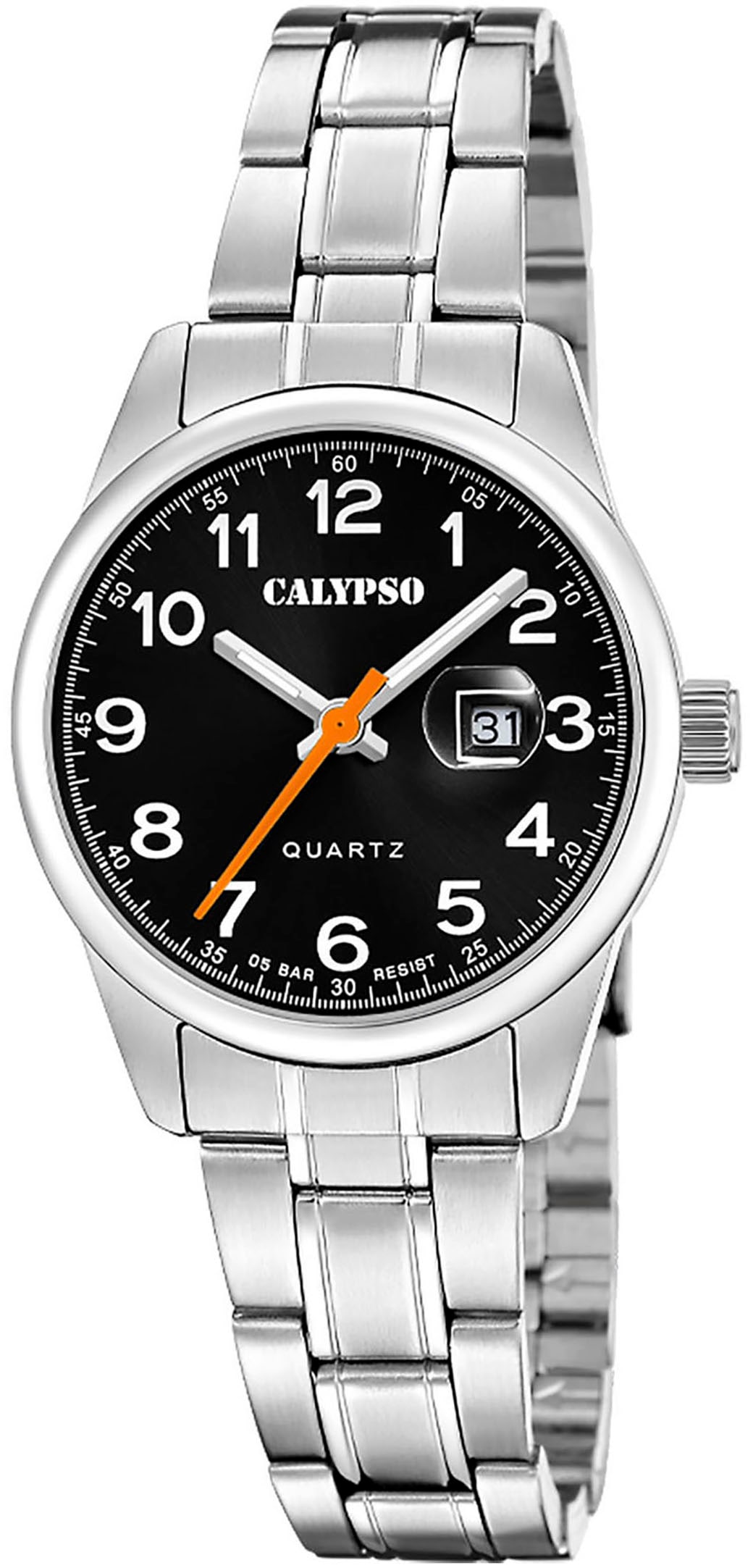 CALYPSO WATCHES Quarzuhr »Basic«, Armbanduhr, Damenuhr, Edelstahlarmband, analog, Tag