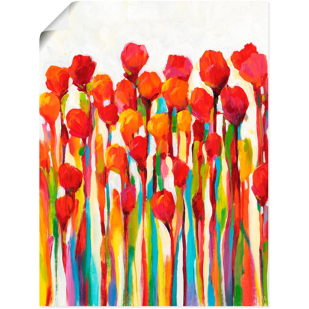 Artland Wandbild »Strotzen mit Farben I«, Blumenwiese, (1 St.)