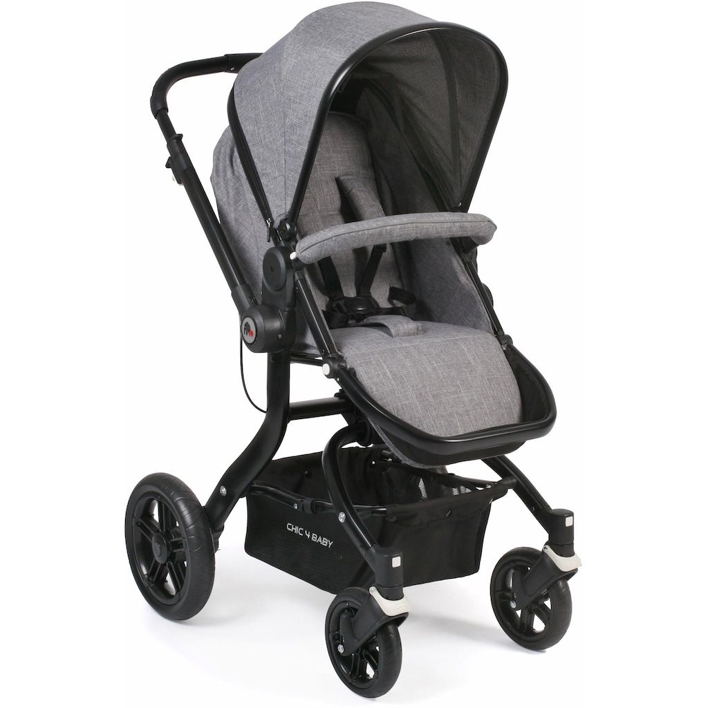 CHIC4BABY Kombi-Kinderwagen »Tano, grau«, 15 kg