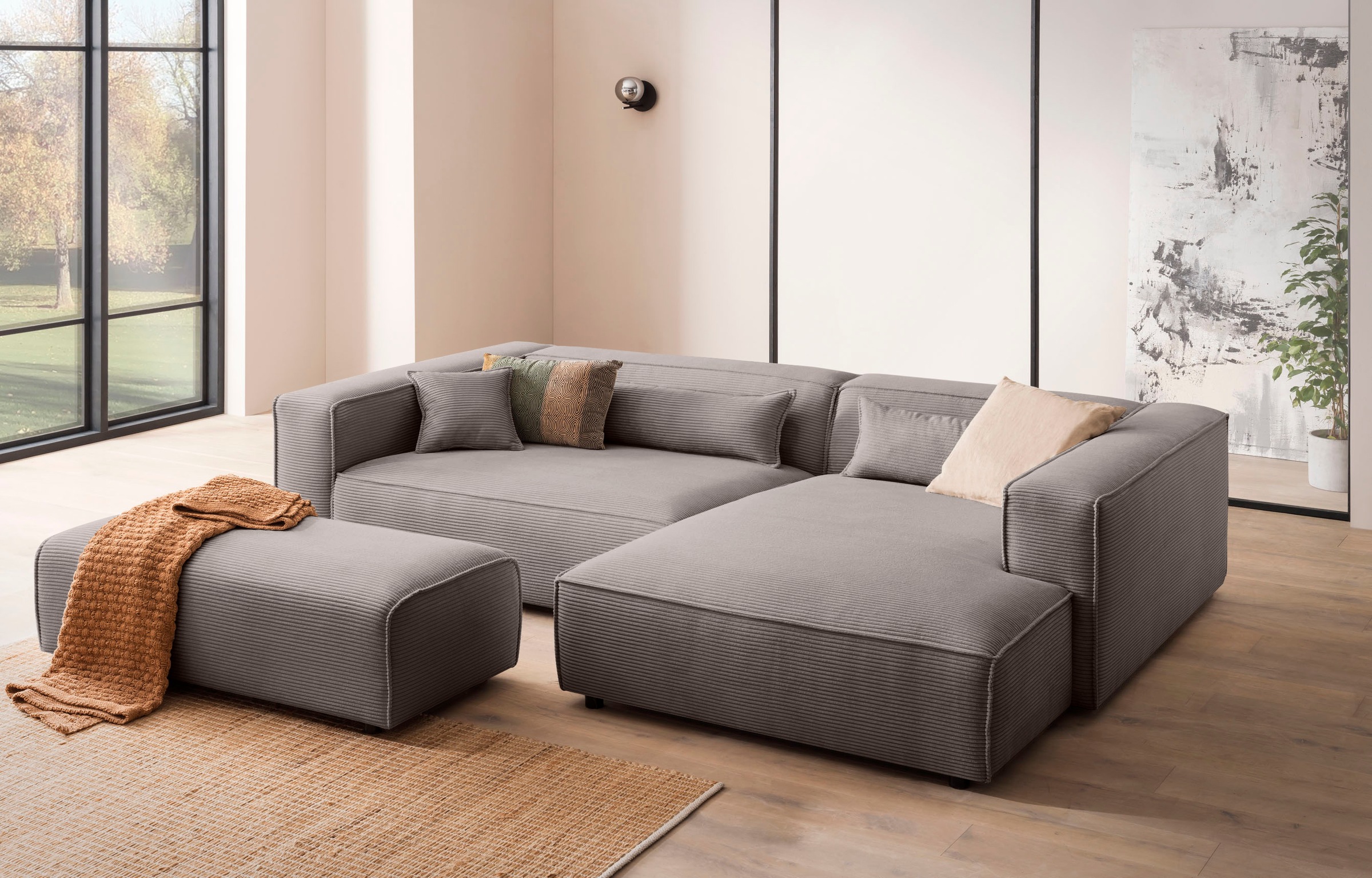 LeGer Home by Lena Gercke Polsterecke "PIARA XXL, L-Form mit Schlaffunktion günstig online kaufen