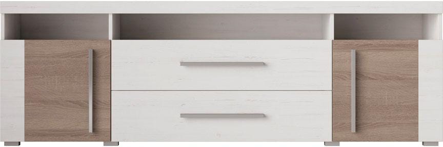 INOSIGN Lowboard »Roger,Breite 182 cm, stilvolle TV-Kommode, 2Türen 2 Schubladen«, TV-Schrank mit viel Stauraum, TV-Board