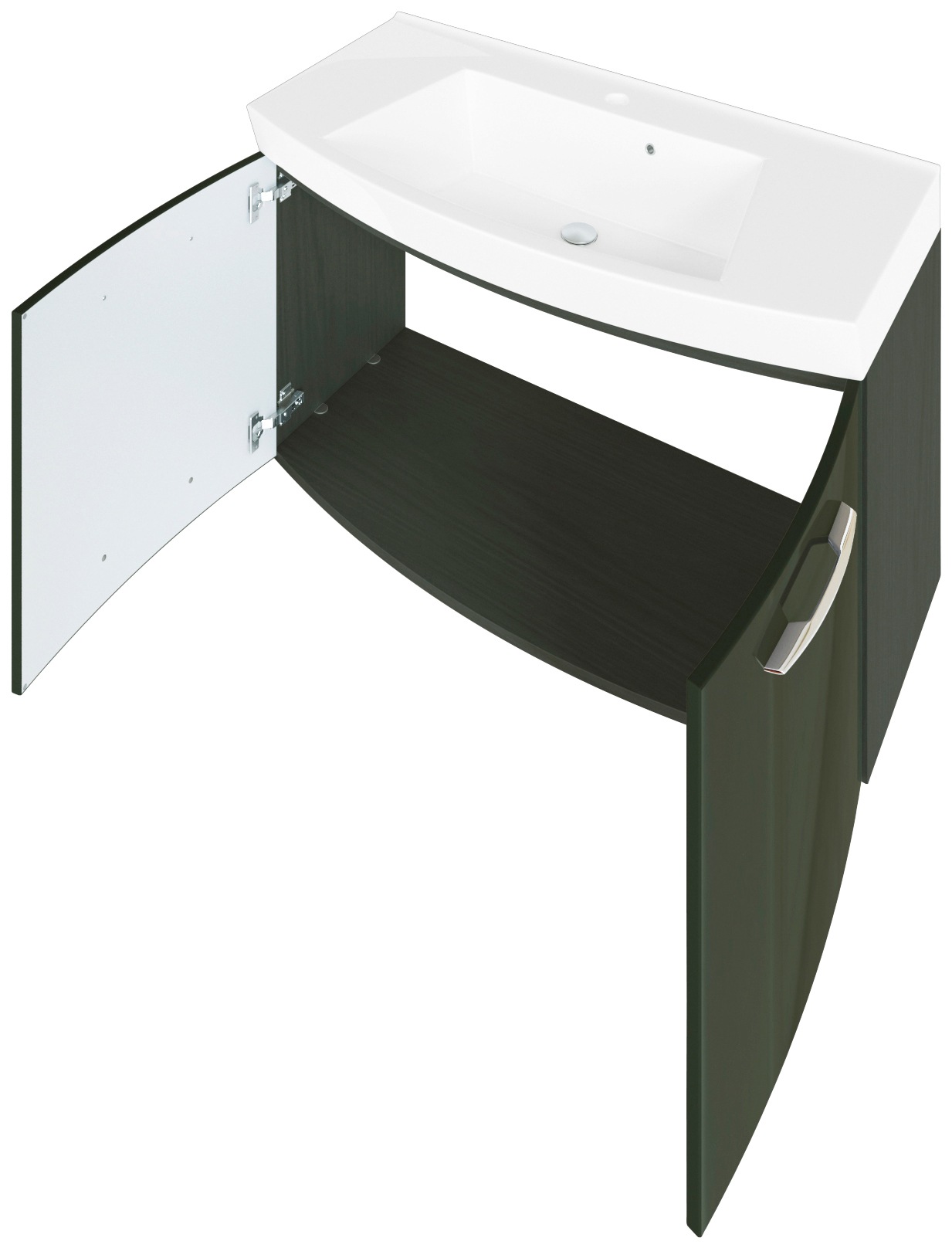 welltime Badmöbel-Set »Florida«, (2 St.), Waschplatz Breite 100 cm und Spiegelschrank