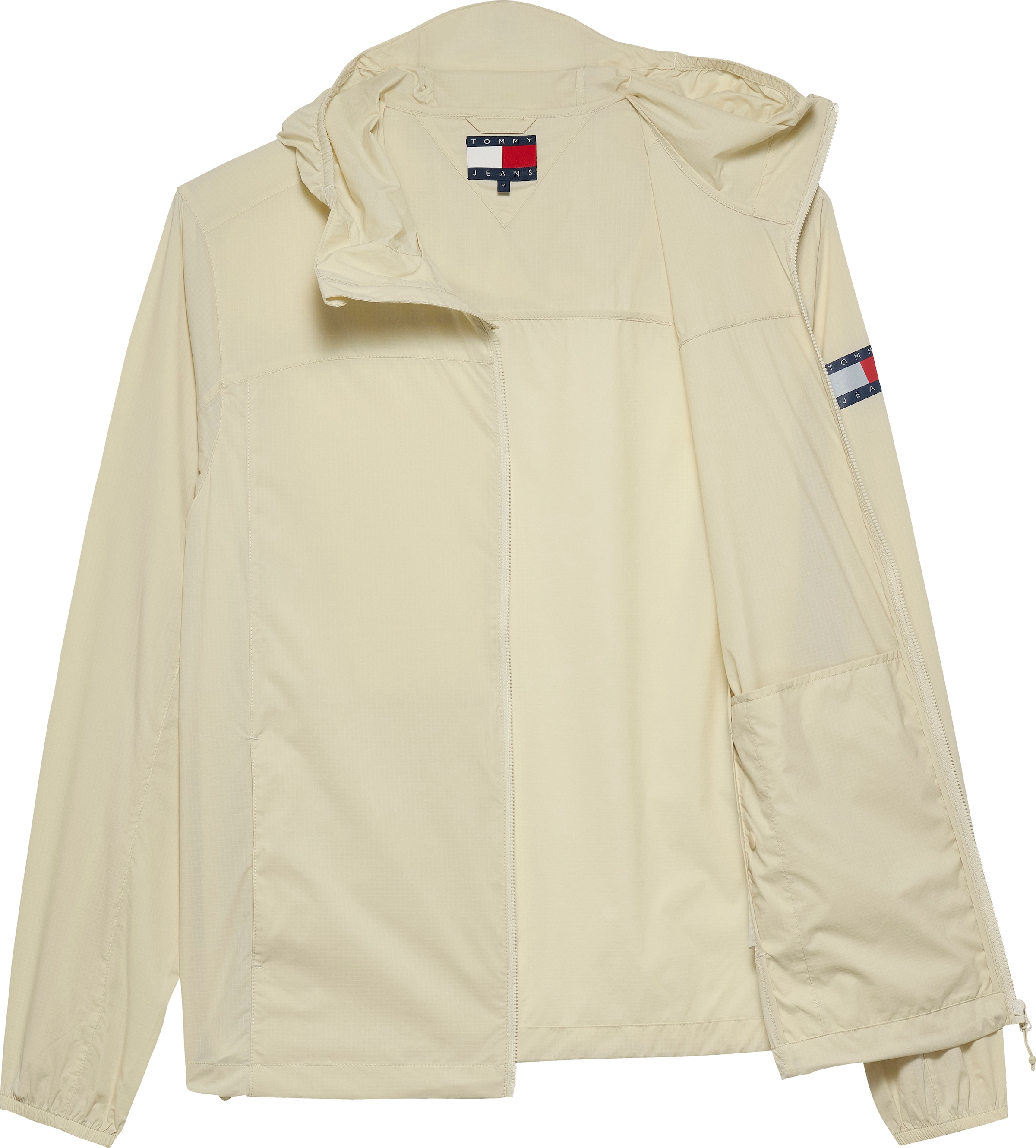 Tommy Jeans Outdoorjacke »TJM OUTDOOR SHELL JACKET EXT«, mit Kapuze, Mit Rundhalsausschnitt