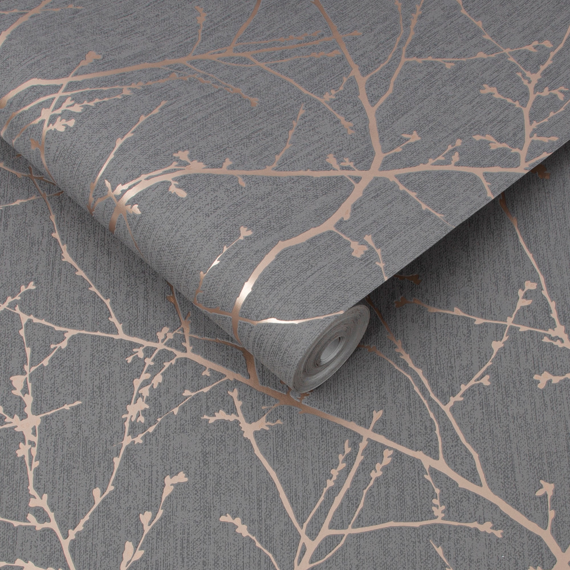 Superfresco Easy Vliestapete »Innocence«, Schwarz/Copper - 10mx52cm