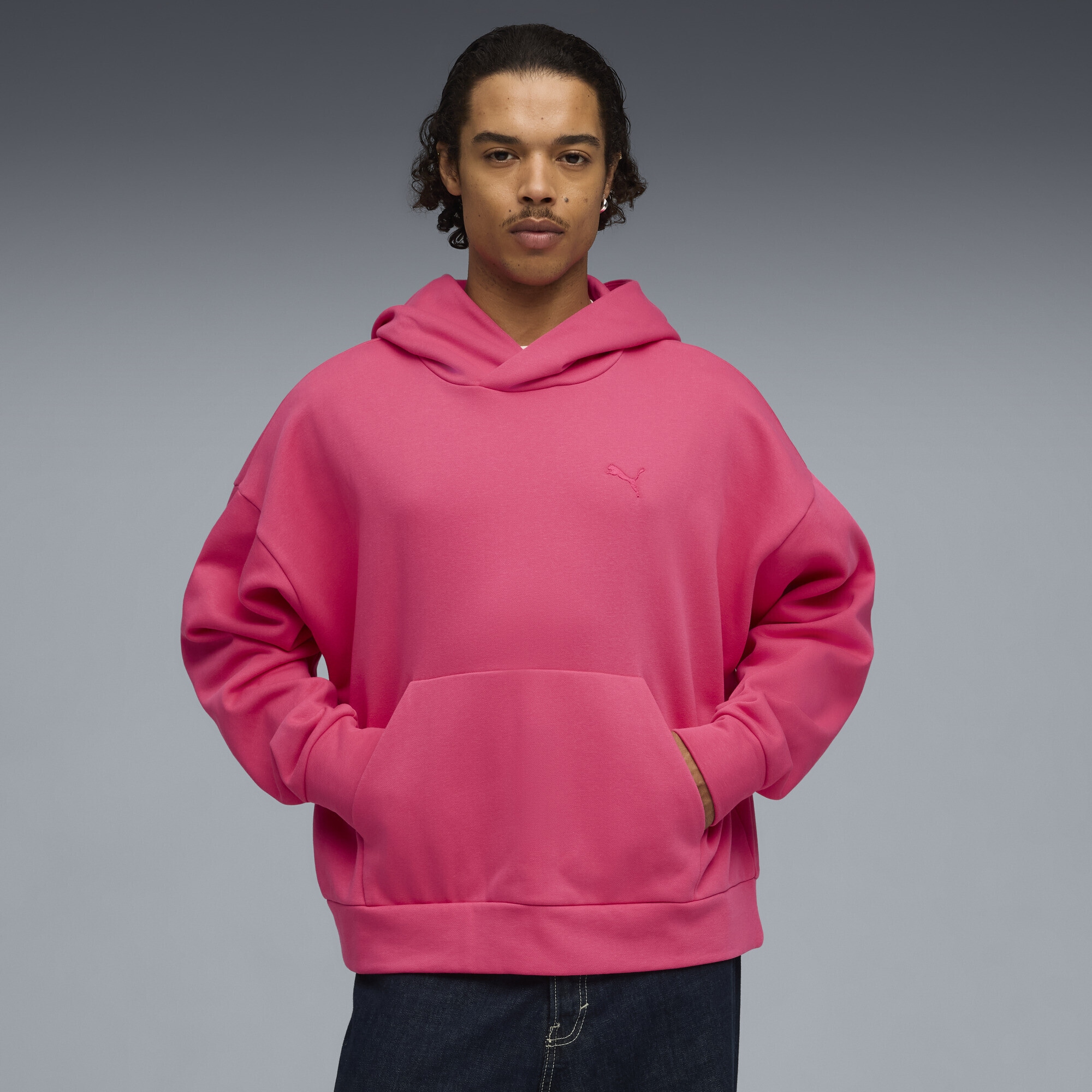 PUMA Hoodie »Wardrobe Essentials Boxy Fleece Hoodie Herren«