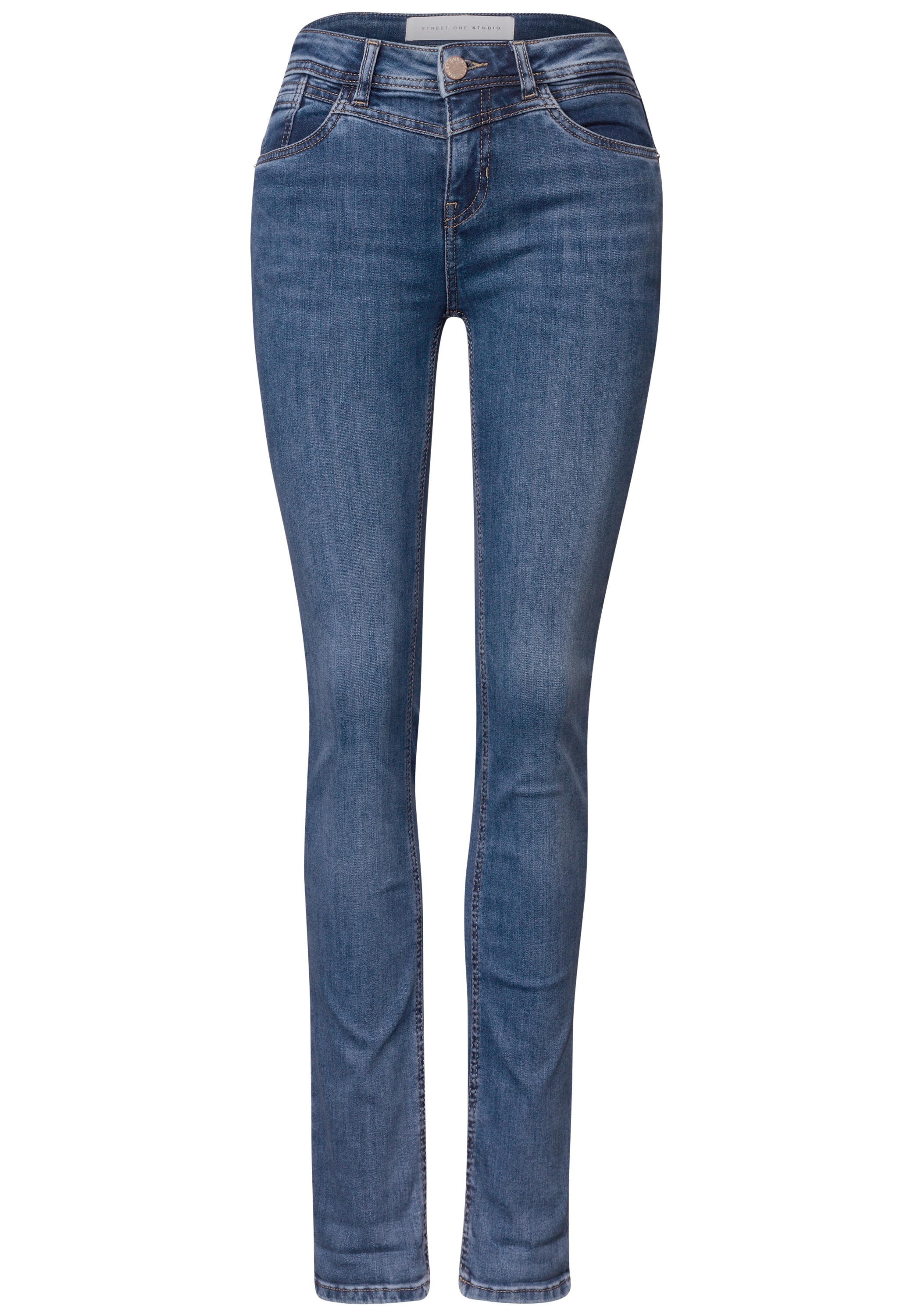 STREET ONE STUDIO Comfort-fit-Jeans Middle Waist