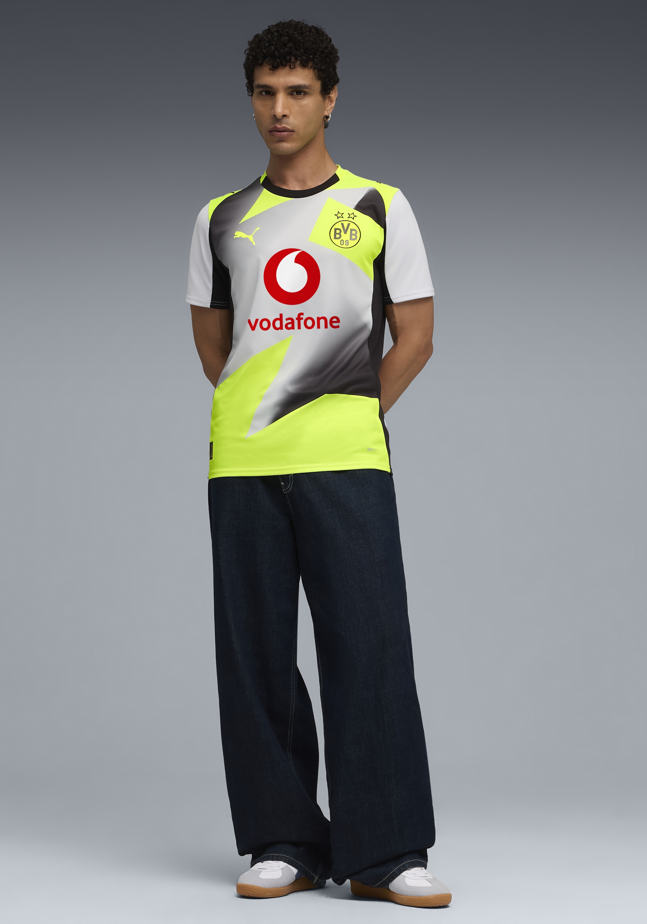 PUMA Fußballtrikot »BVB AWAY JERSEY REPLICA« Regular Fit, für Sportmode und Fußball, Kurzarmdesign