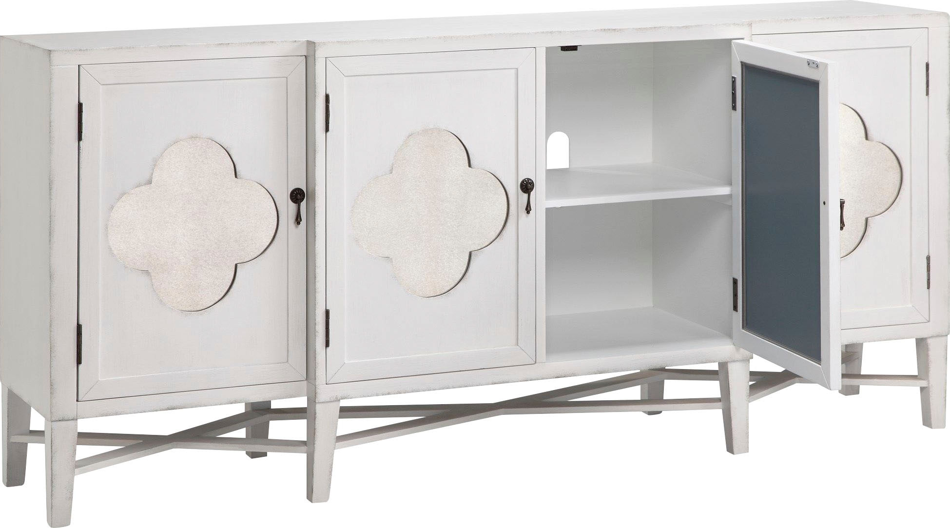 Leonique Sideboard »Juliette«, mit ausgefrästen Ornamenten