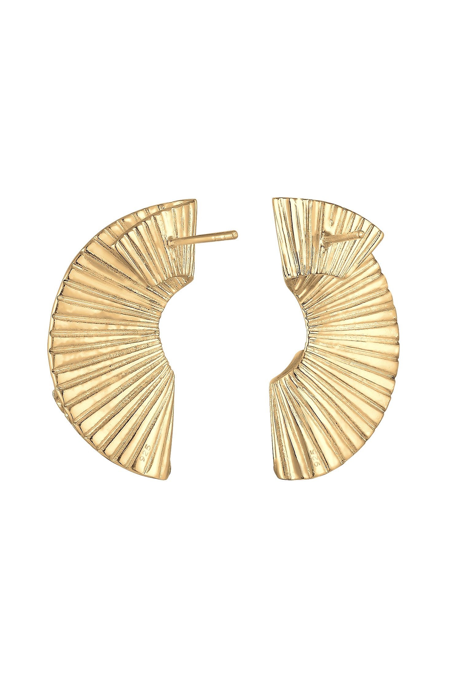 Elli Premium Paar Ohrstecker »Hänger Fächer Form Trend 925 Silber«