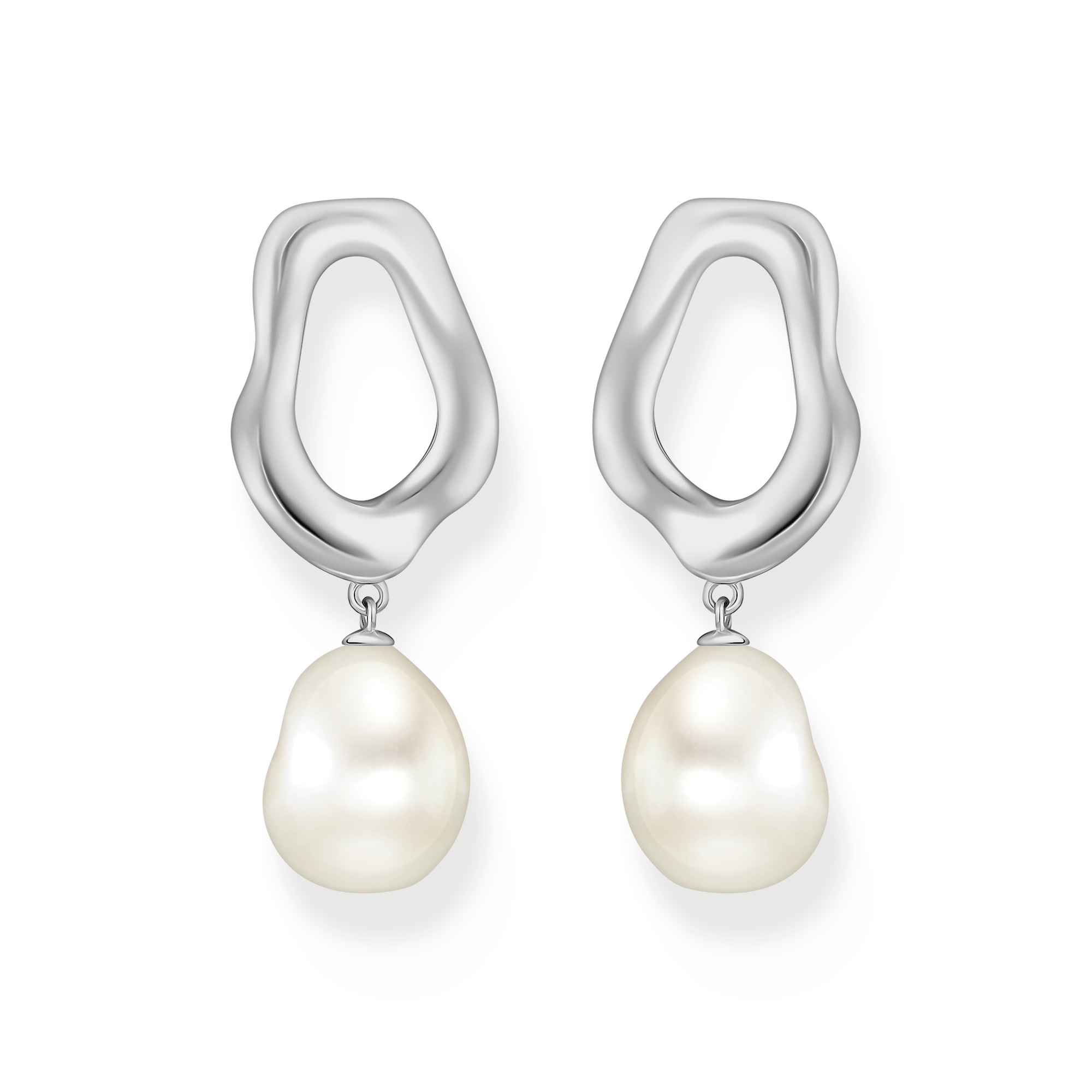 THOMAS SABO Paar Ohrstecker »Natural Beauty Ohrringe mit Perlen,Bold Elegance,H2322-082-14,-430-14«, mit Süßwasserzuchtperle