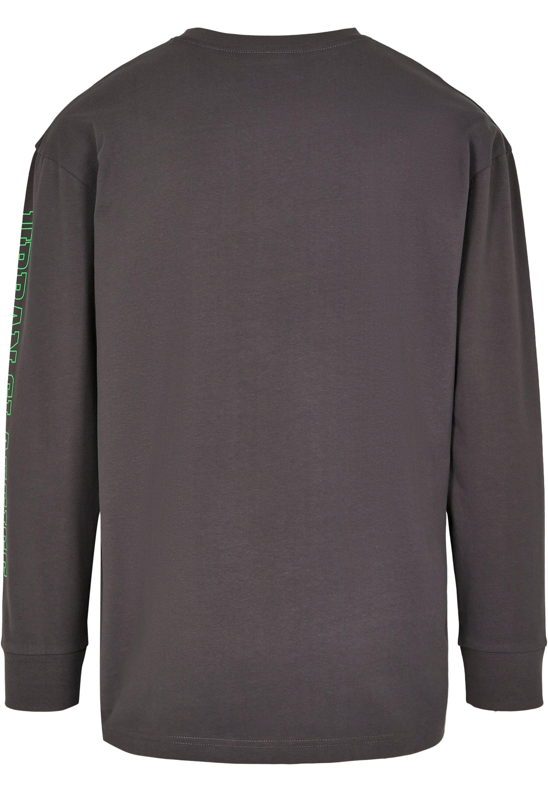 URBAN CLASSICS Longpullover »Urban Classics Herren Neon Logo Boxy Pocket LS«, (1 tlg.)