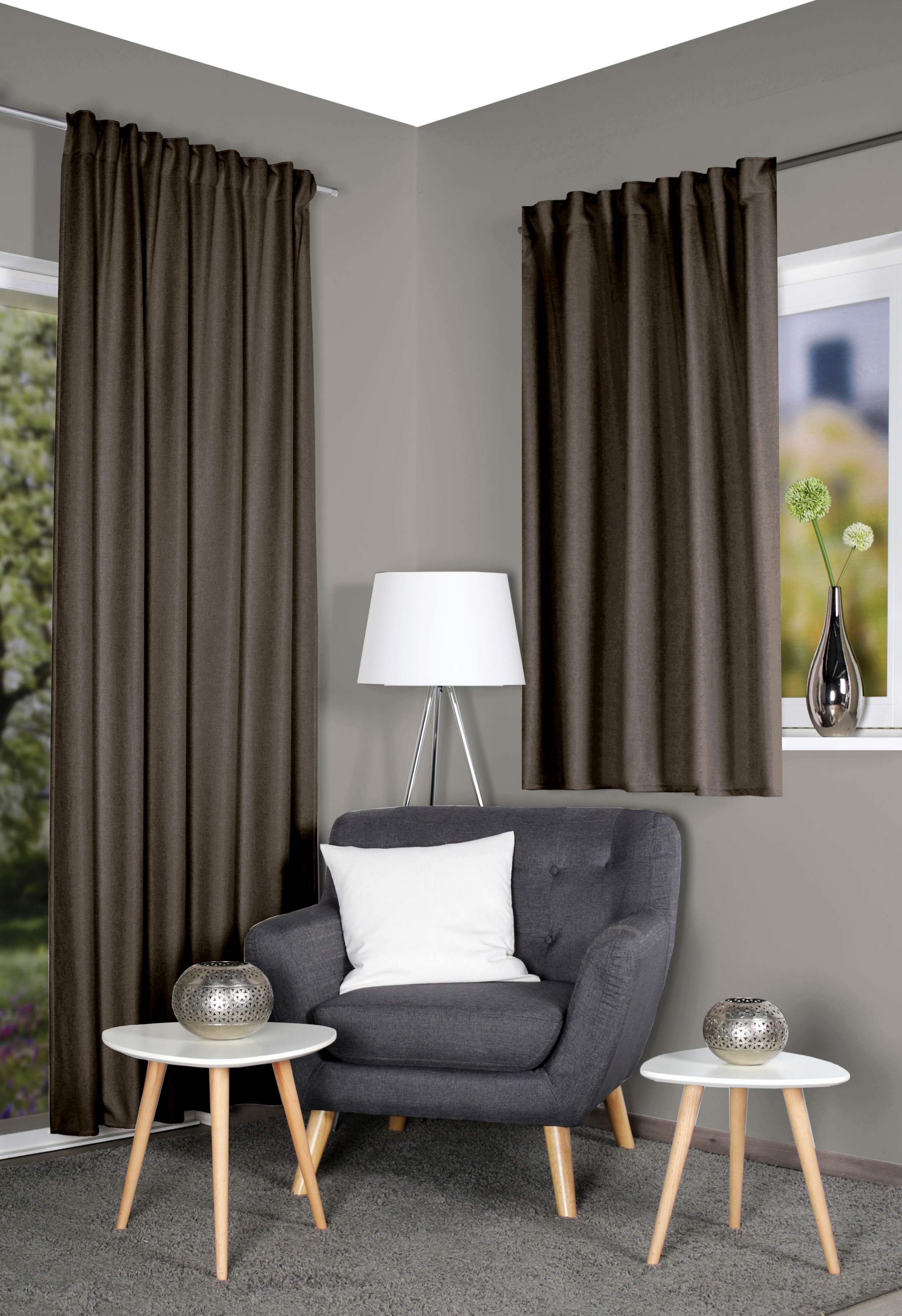 HOME WOHNIDEEN Vorhang "ESKAMIO" Multifunktionsband 1 Stk. tlg. Thermo, Bli günstig online kaufen