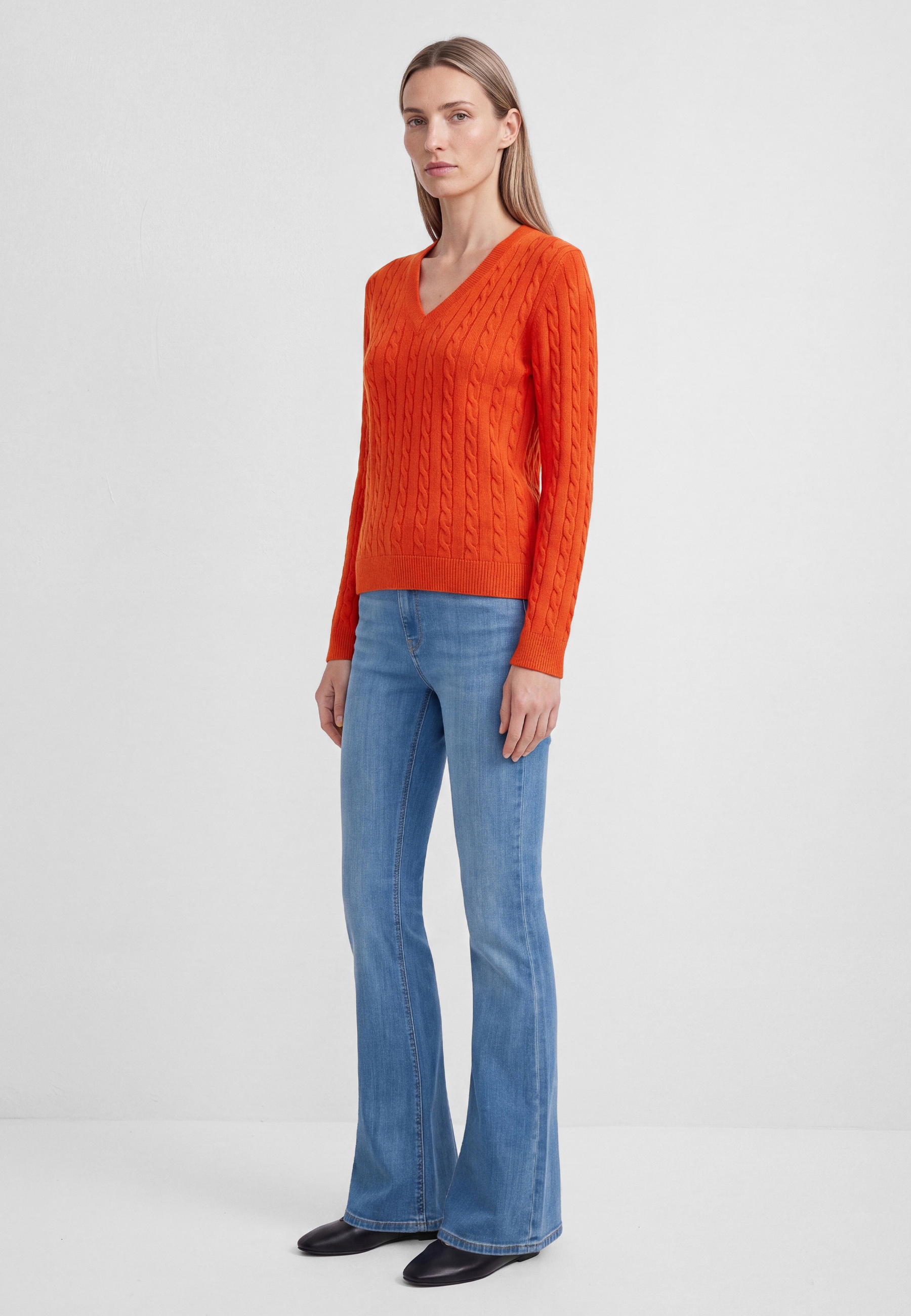 Mavi Langarmshirt »V-NECK SWEATER« Pullover Feinstrick