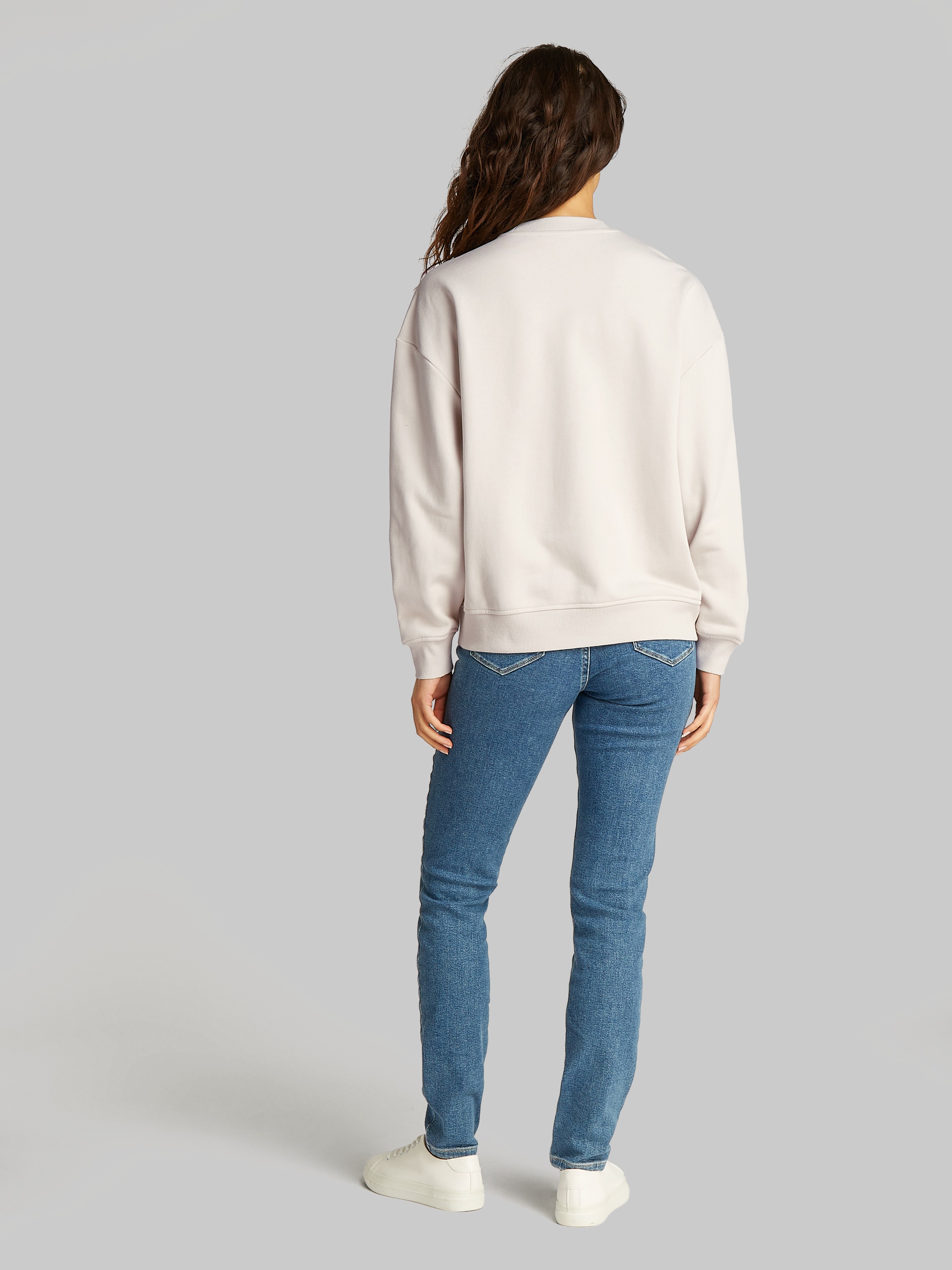 Calvin Klein Jeans Sweatshirt »GLOSSY MONOLOGO REGULAR CREWNECK«, mit Logodruck