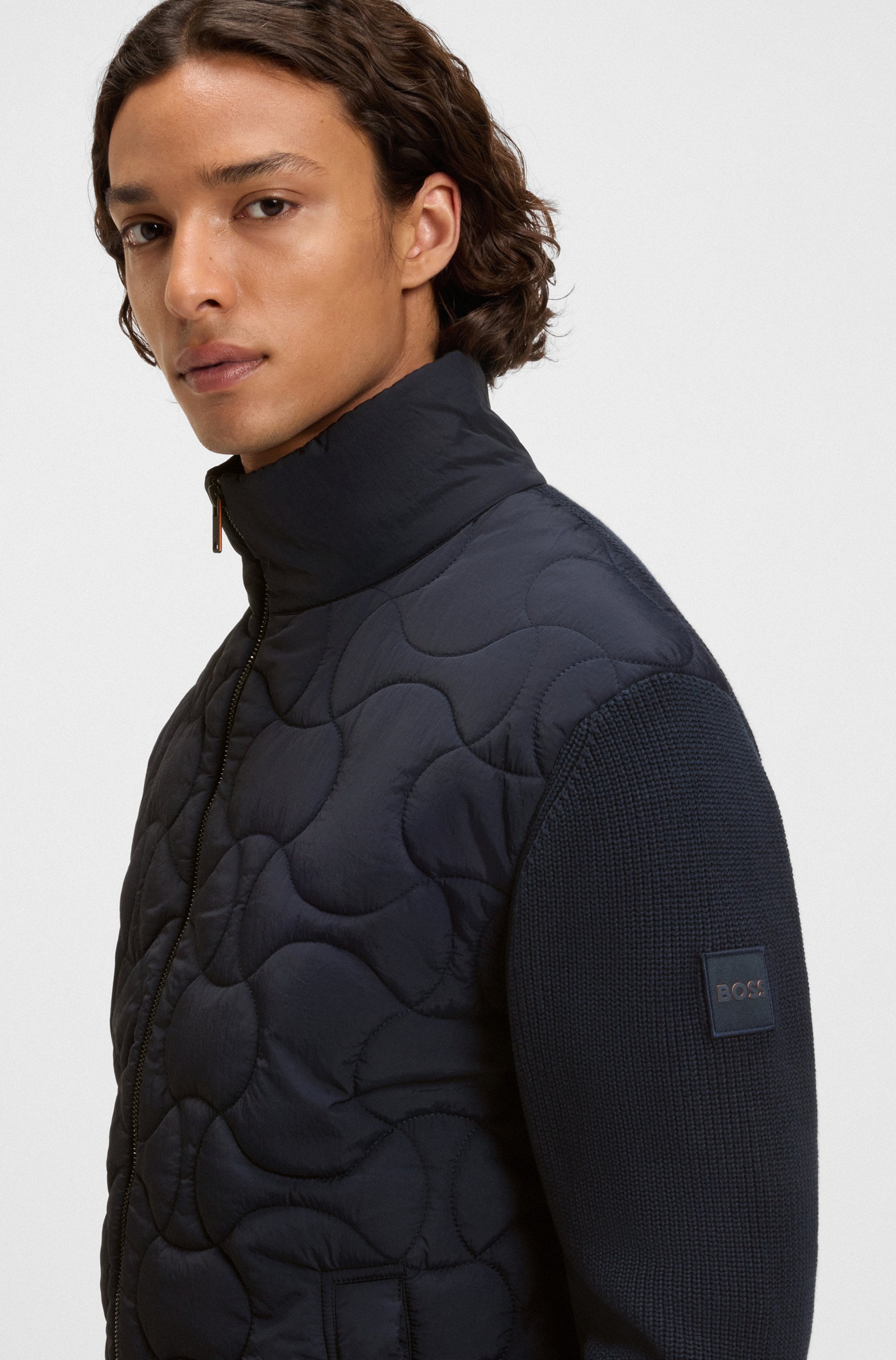 BOSS ORANGE Outdoorjacke »Kavietor«, mit leicht wattiertem Vorderteil