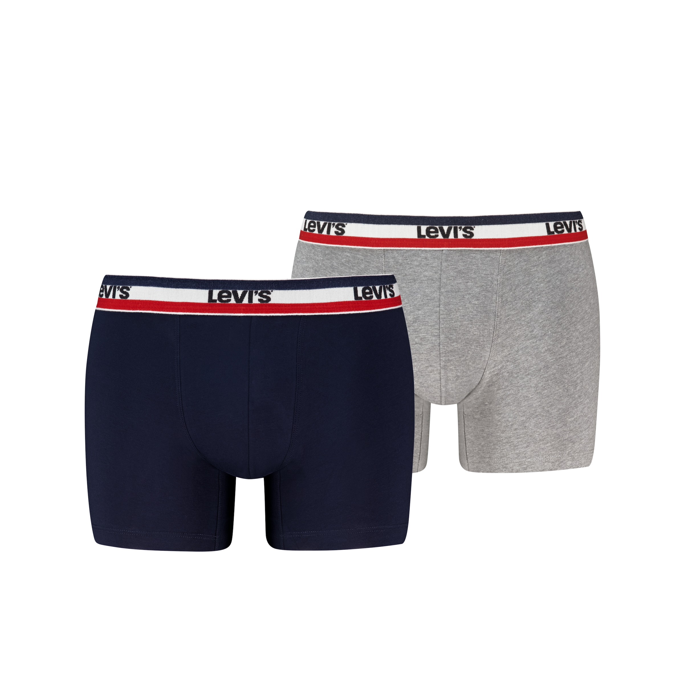 Levi's® Boxershorts »LEVIS MEN REPEAT SPW LOGO BOXER BRIEF« 2er Pack,  ohne Eingriff, elastischer Logobund, Baumwoll-Mix