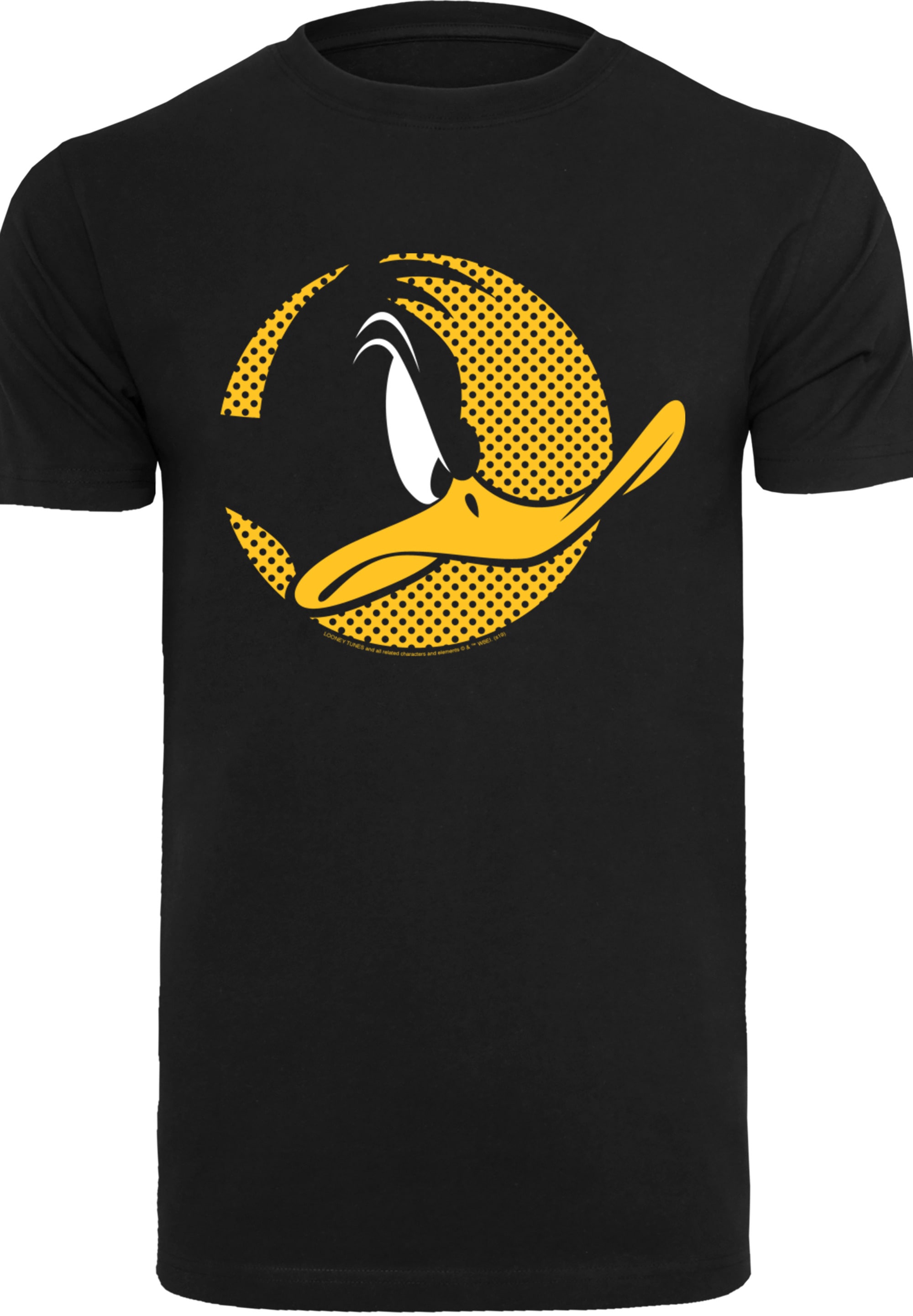 F4NT4STIC T-Shirt »Looney Tunes Daffy Duck Dotted Cartoon Logo«, Herren,Premium Merch,Regular-Fit,Basic,Bedruckt