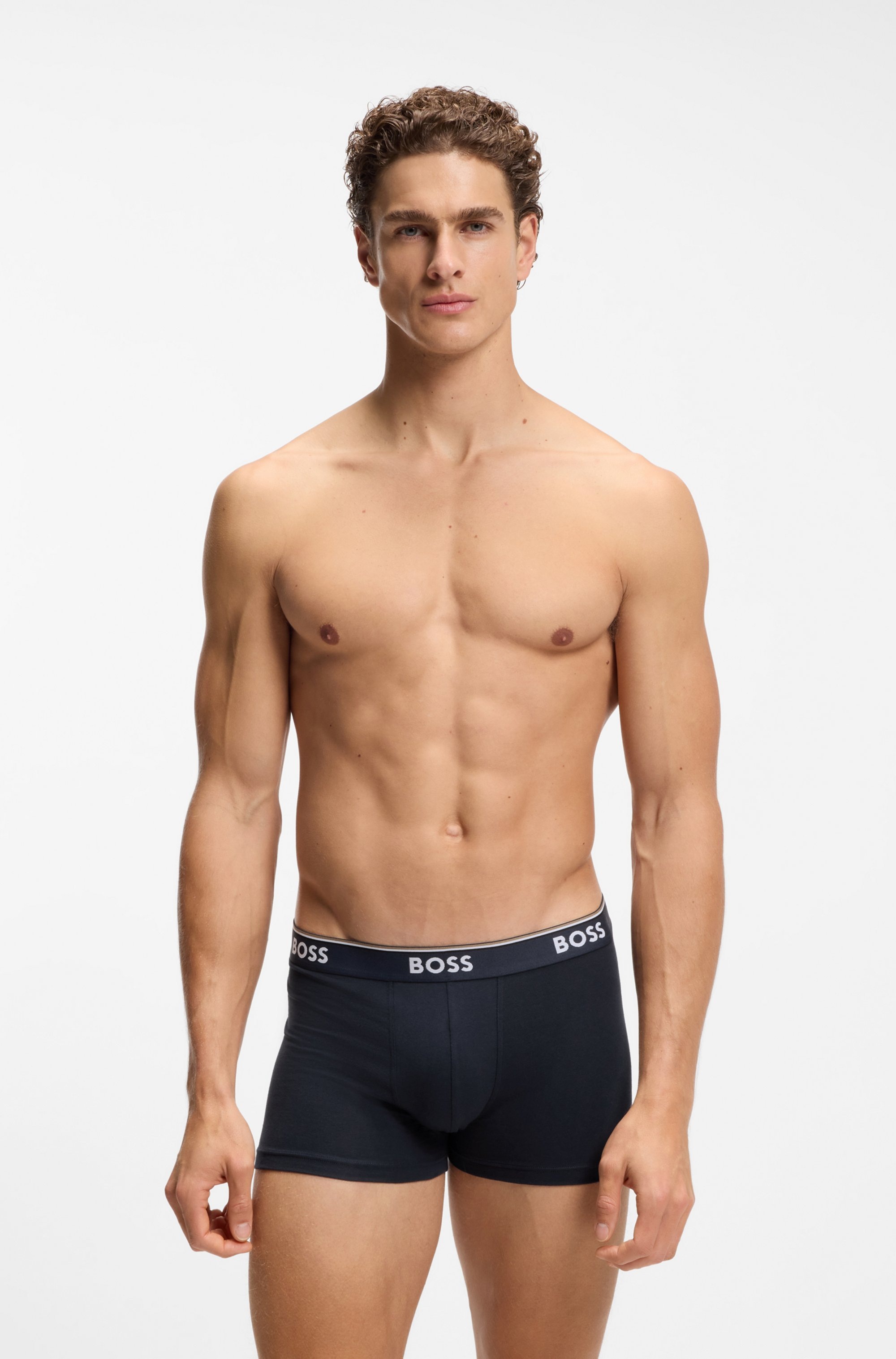 BOSS Trunk Packung, 3 Stk. aus Stretch-Baumwolle, elastischer Bund, mittler günstig online kaufen