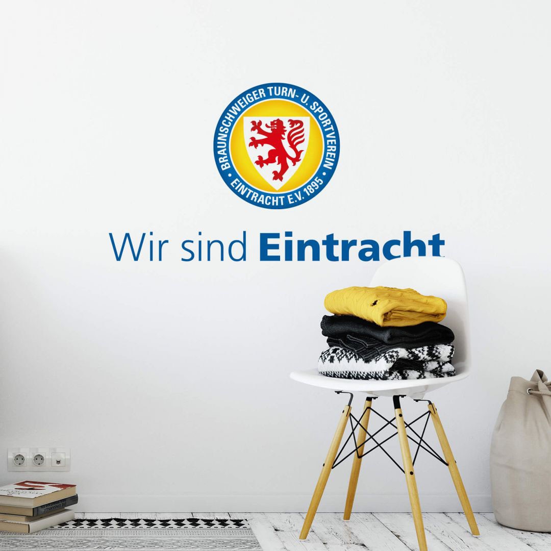 sind (1 Wandtattoo Wall-Art Eintracht BAUR »Wir | St.) bestellen Braunschweig«,