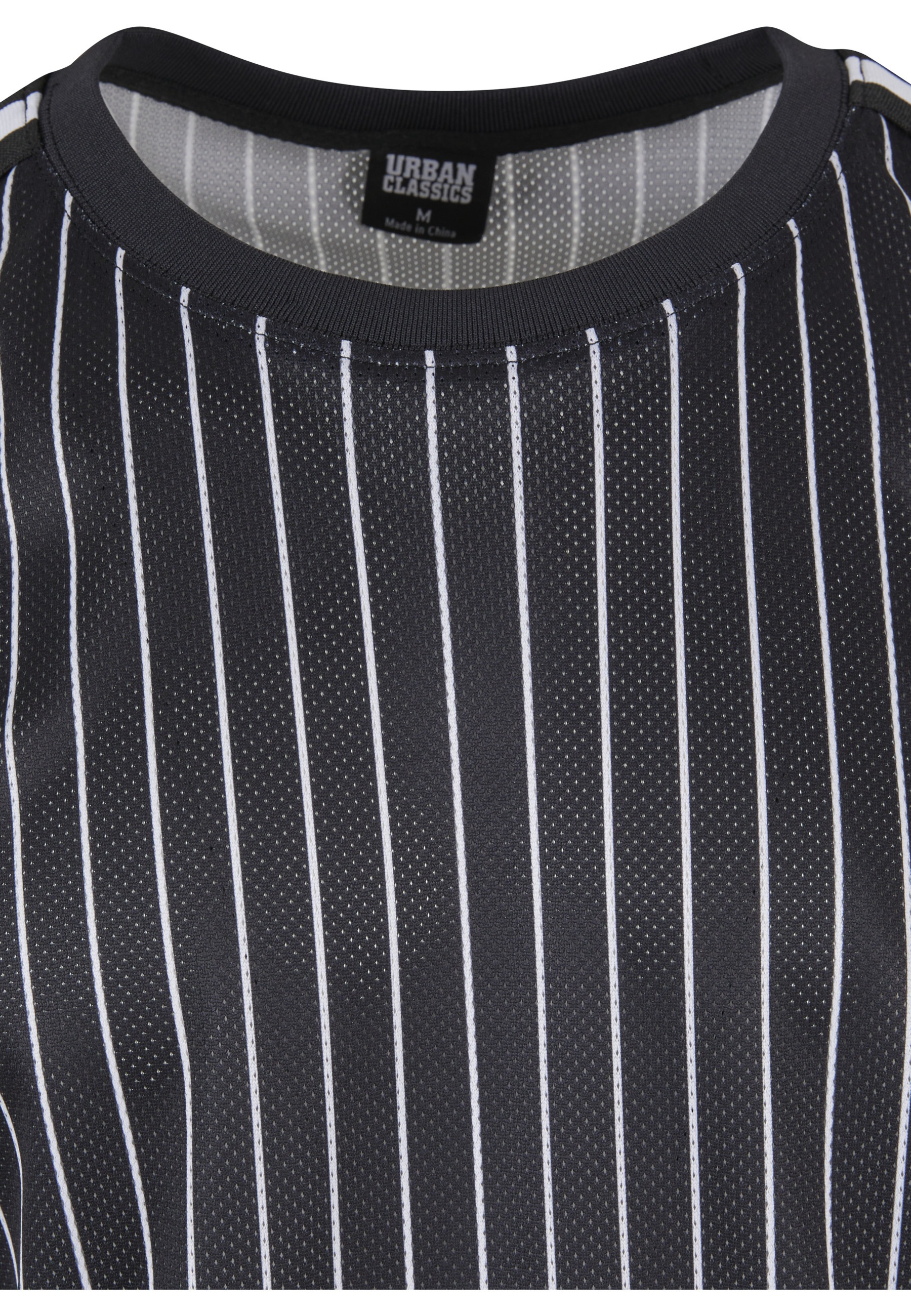 Thumbnail - URBAN CLASSICS T-Shirt "Urban Classics Herren Oversized Striped Mesh Tee" 1 Stk.