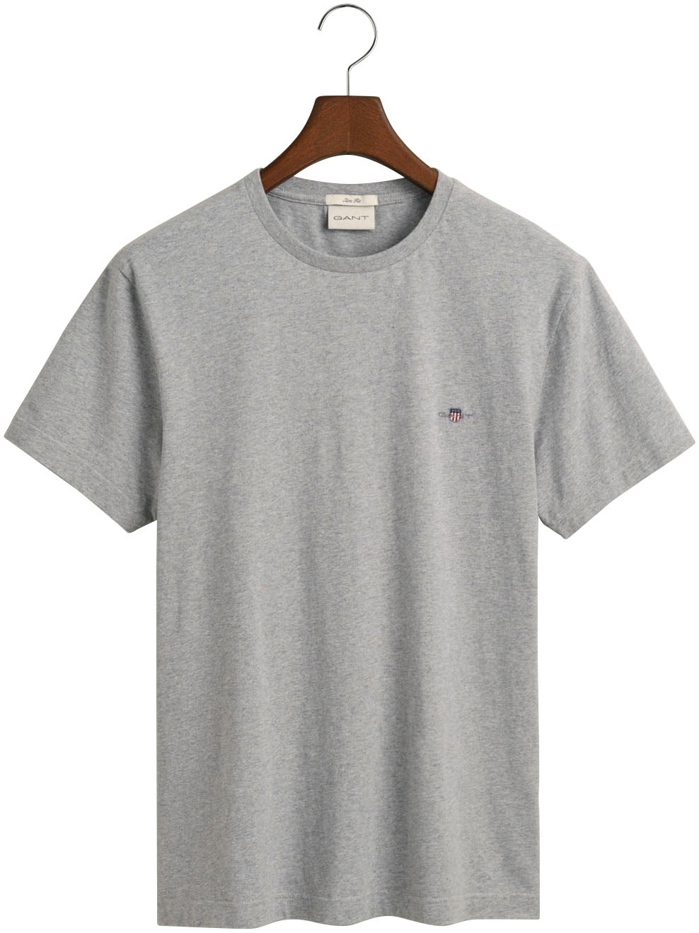 Gant T-Shirt »SLIM SHIELD SS T-SHIRT«, mit Logostickerei auf der Brust