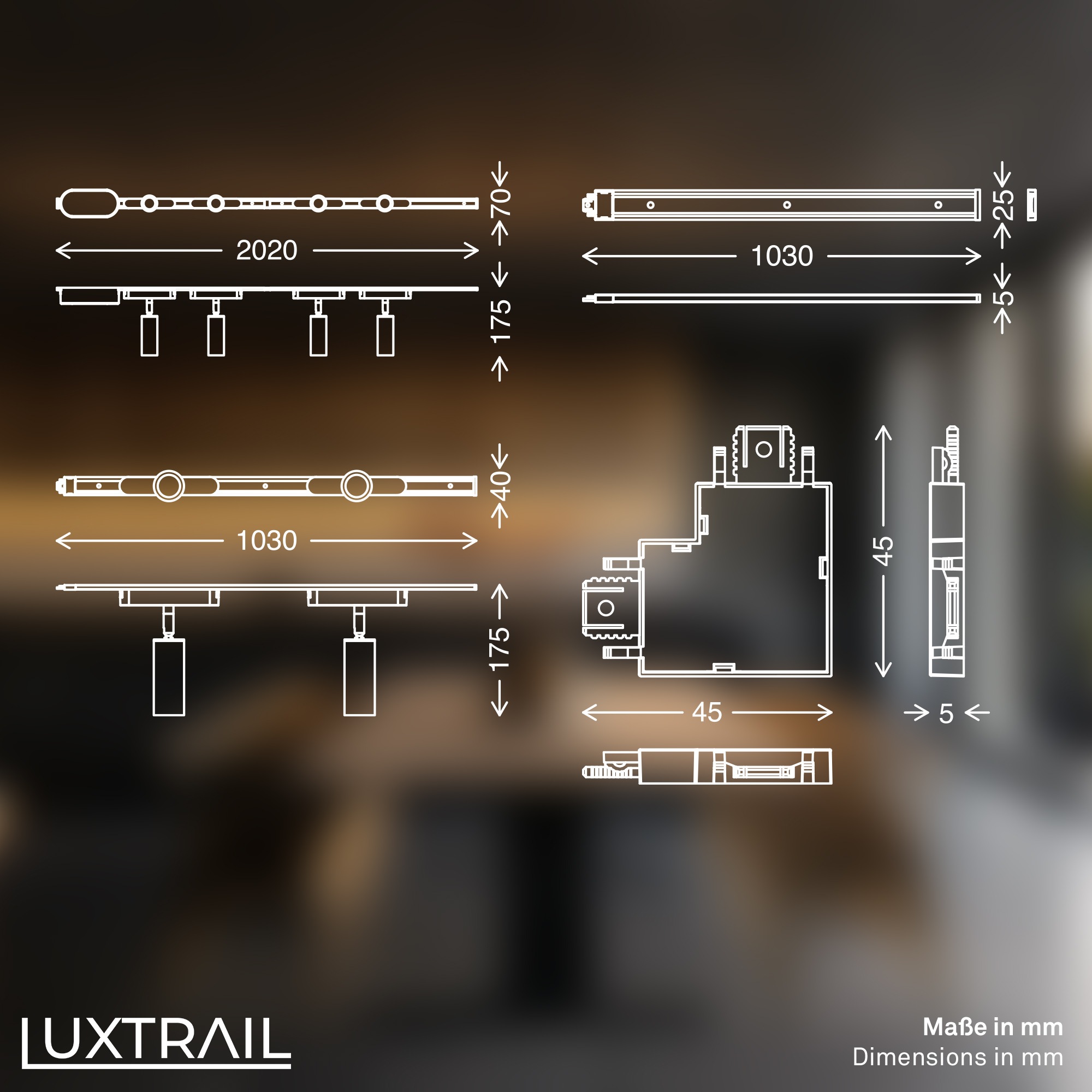 Briloner Leuchten LED Deckenleuchte »LUXTRAIL 8039085«
