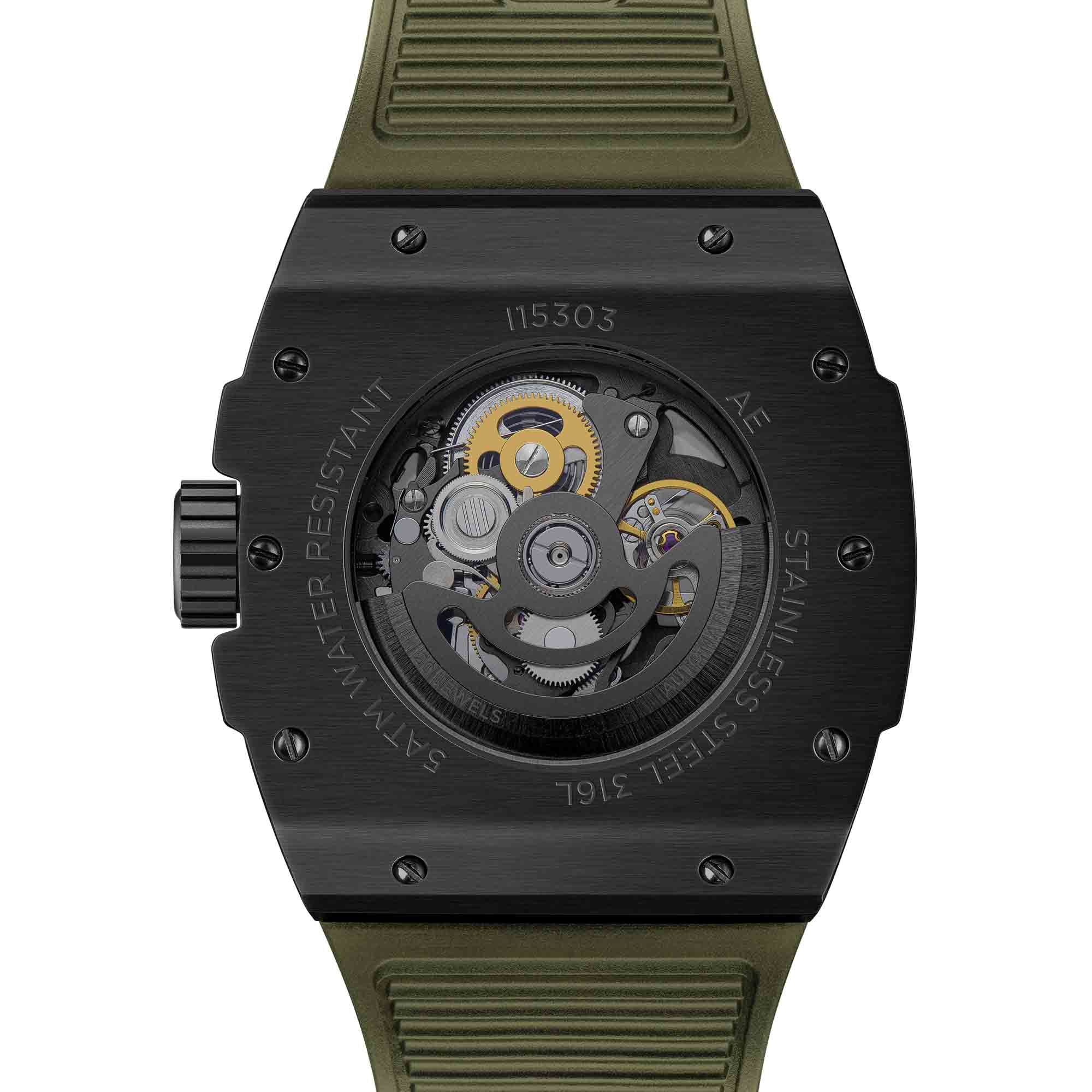 Ingersoll Automatikuhr »The Play« Armbanduhr, Herrenuhr, Mechanische Uhr, Silikonarmband, analog