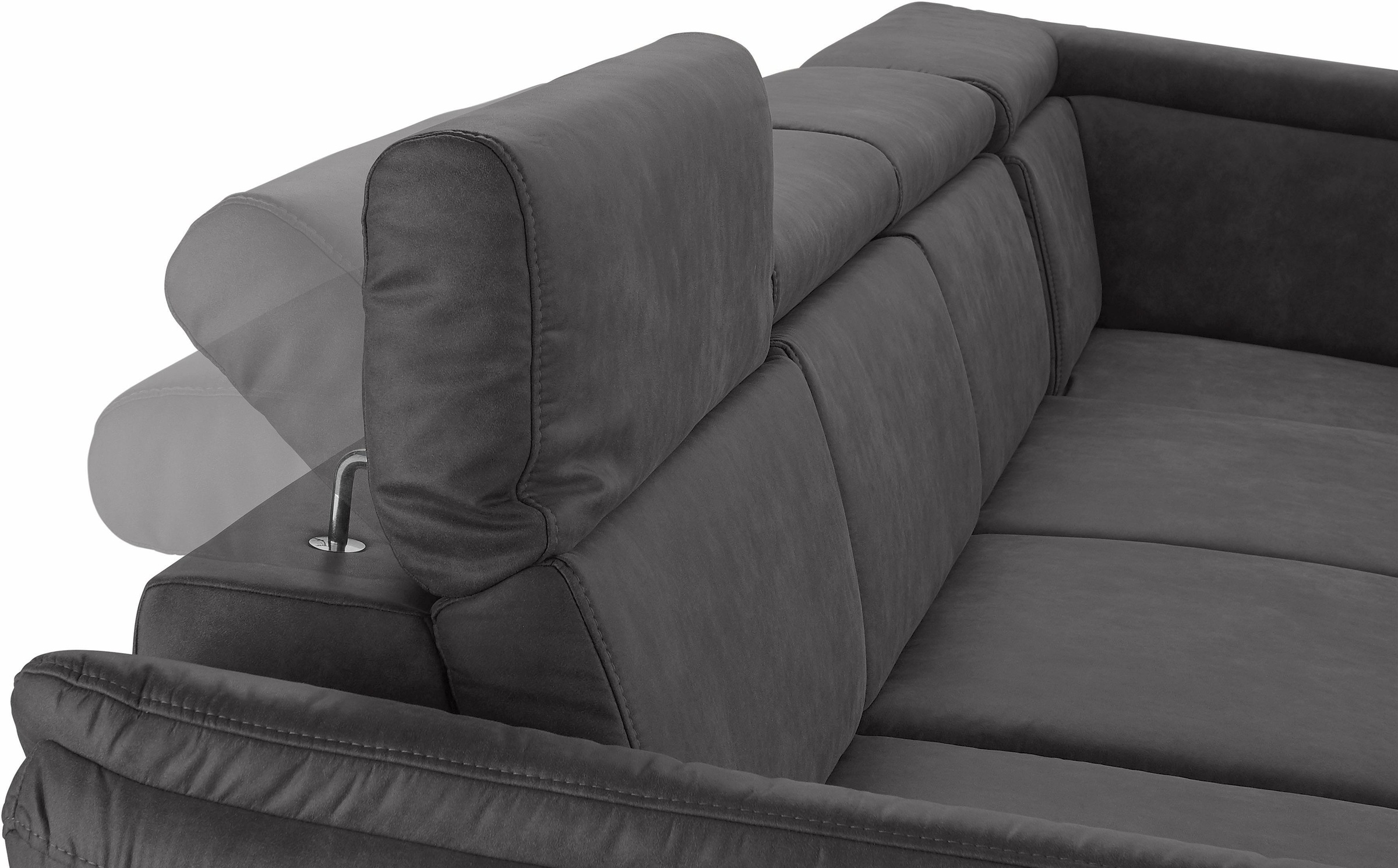 sit&more Wohnlandschaft »Avignon U-Form«, wahlweise mit Bettfunktion und Stauraum, inklusive Kopfteilverstellung