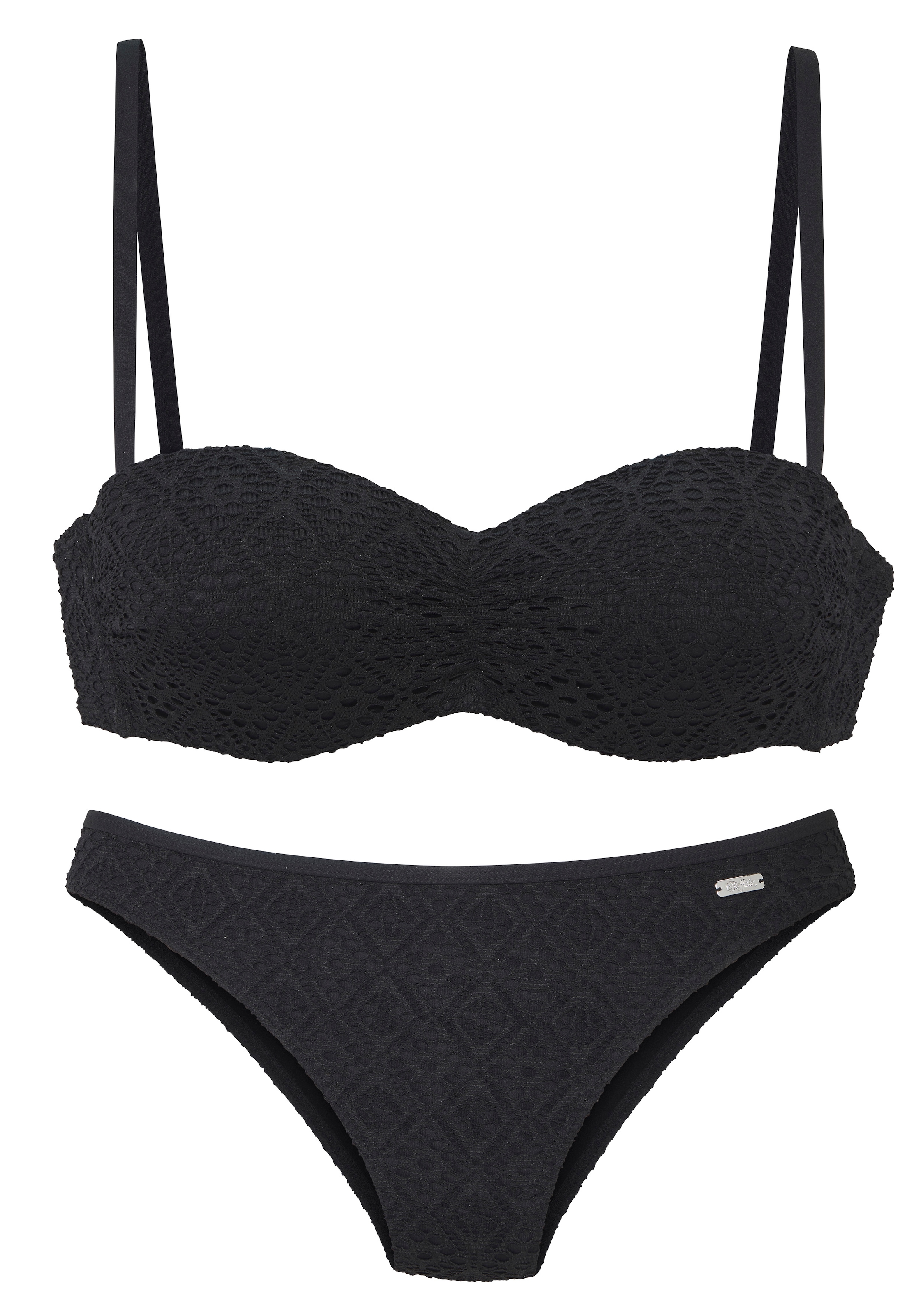 Buffalo Bügel-Bandeau-Bikini »Bloopi« in Häkeloptik