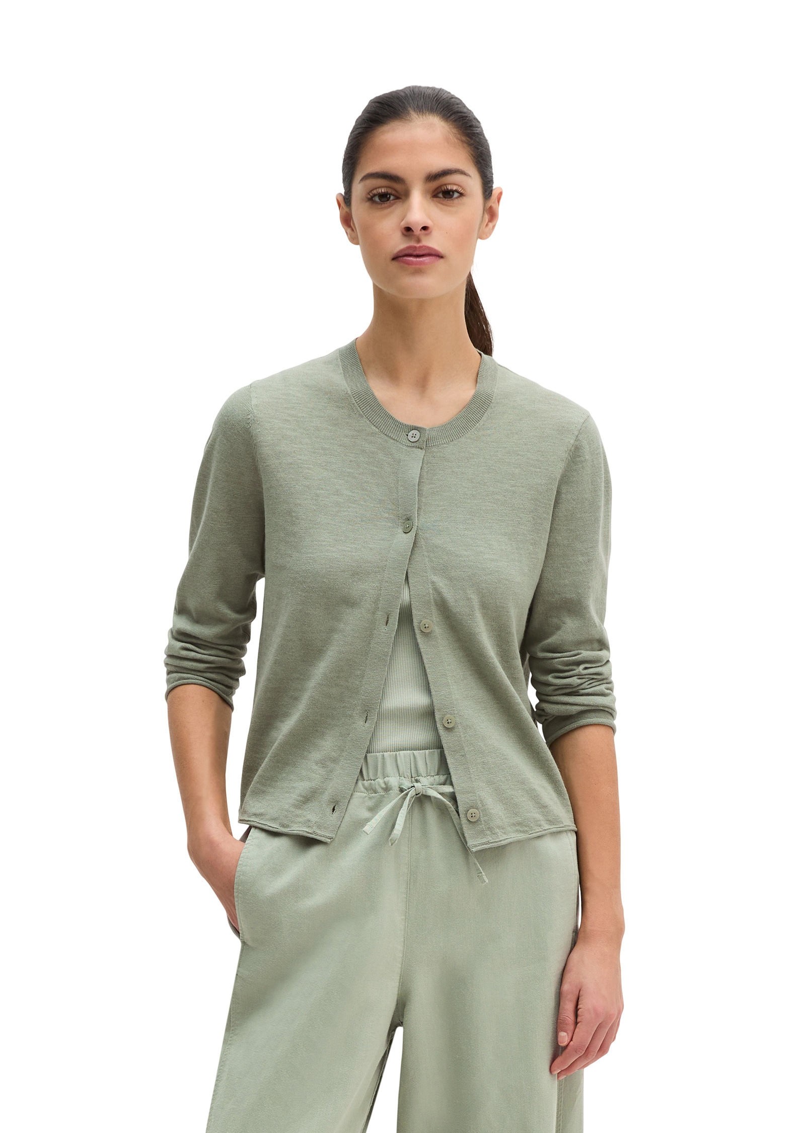 Marc OPolo Cardigan "aus Organic Cotton-Leinen-Mix" günstig online kaufen