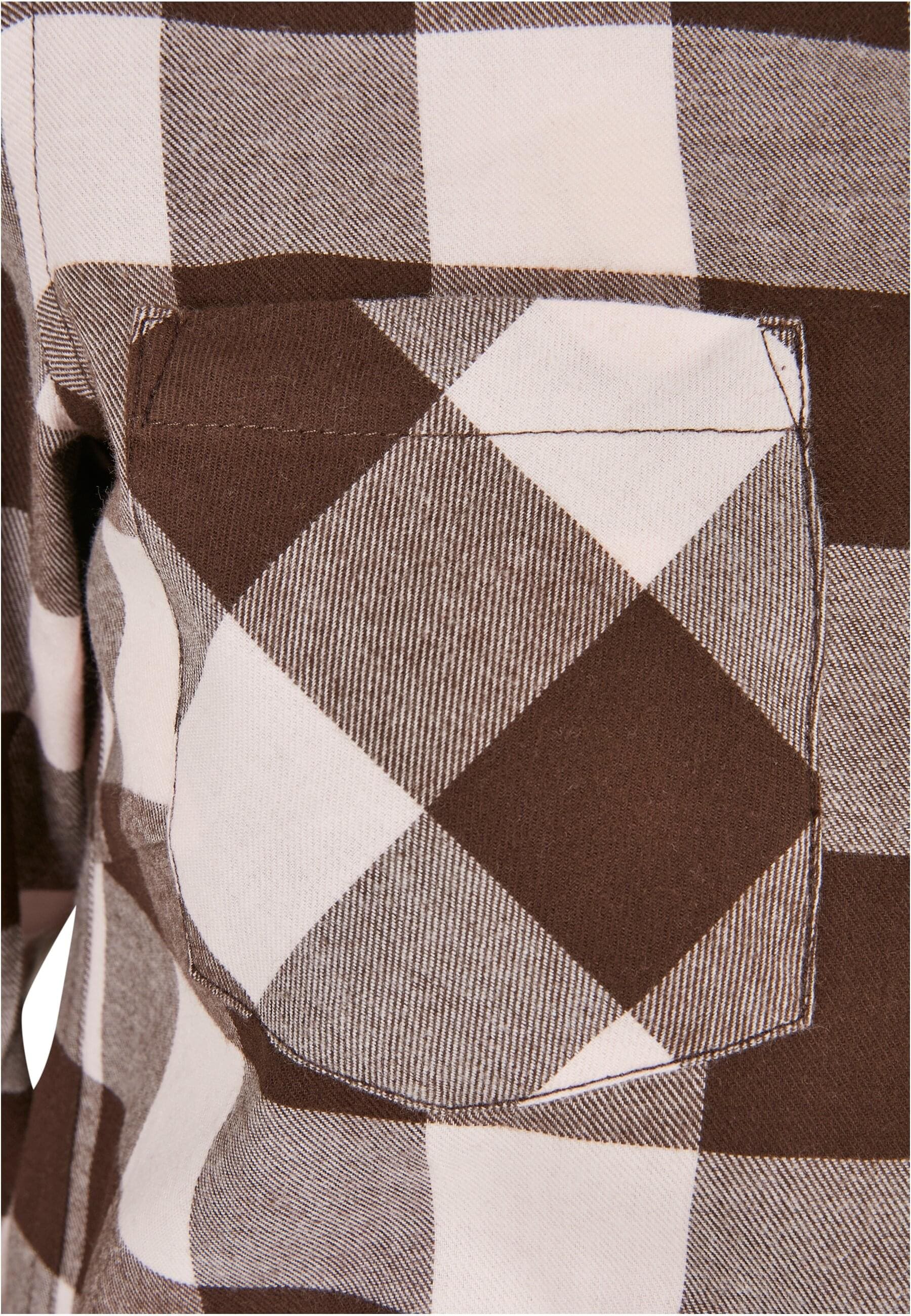 URBAN CLASSICS Langarmhemd »Urban Classics Damen Ladies Turnup Checked Flanell Shirt«, (1 tlg.)