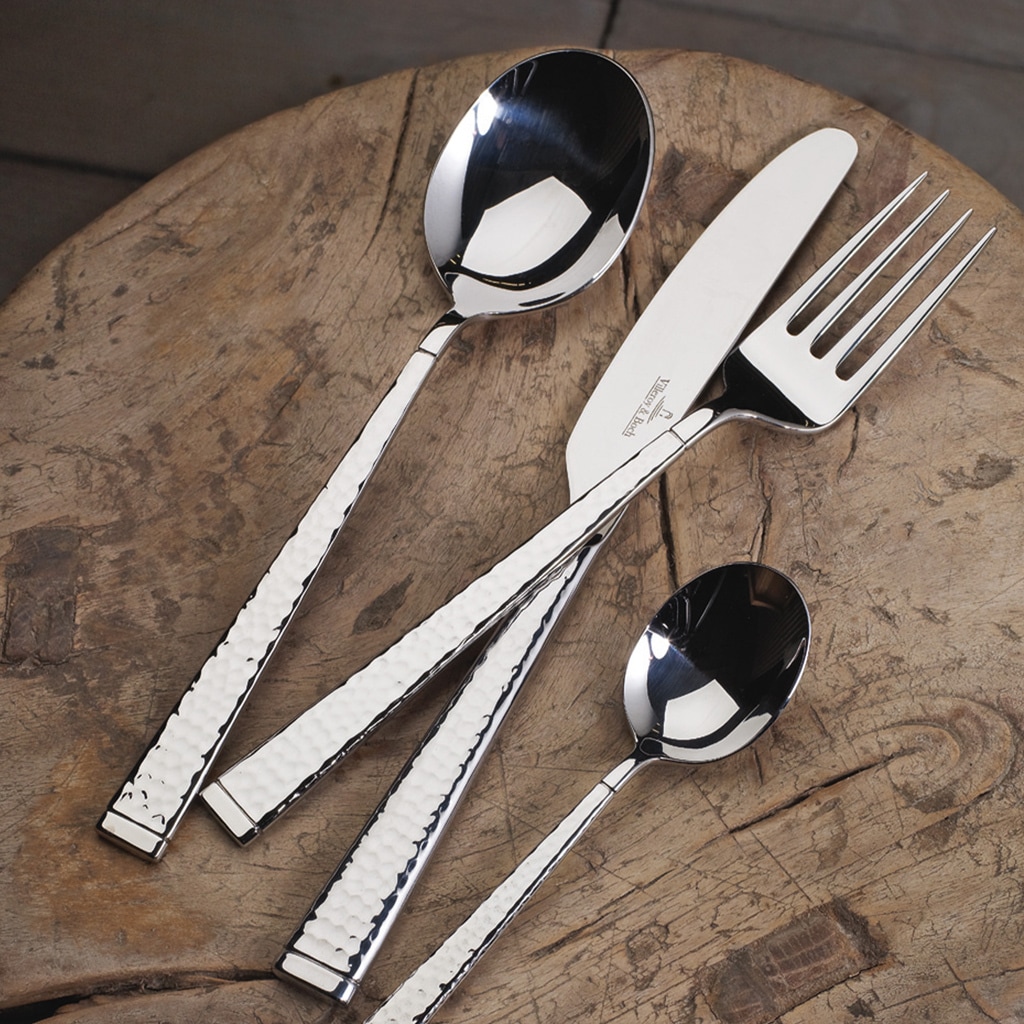 Villeroy & Boch Esslöffel »Tafellöffel Blacksmith 202 mm 6er Set silber« Spülmaschinenfest