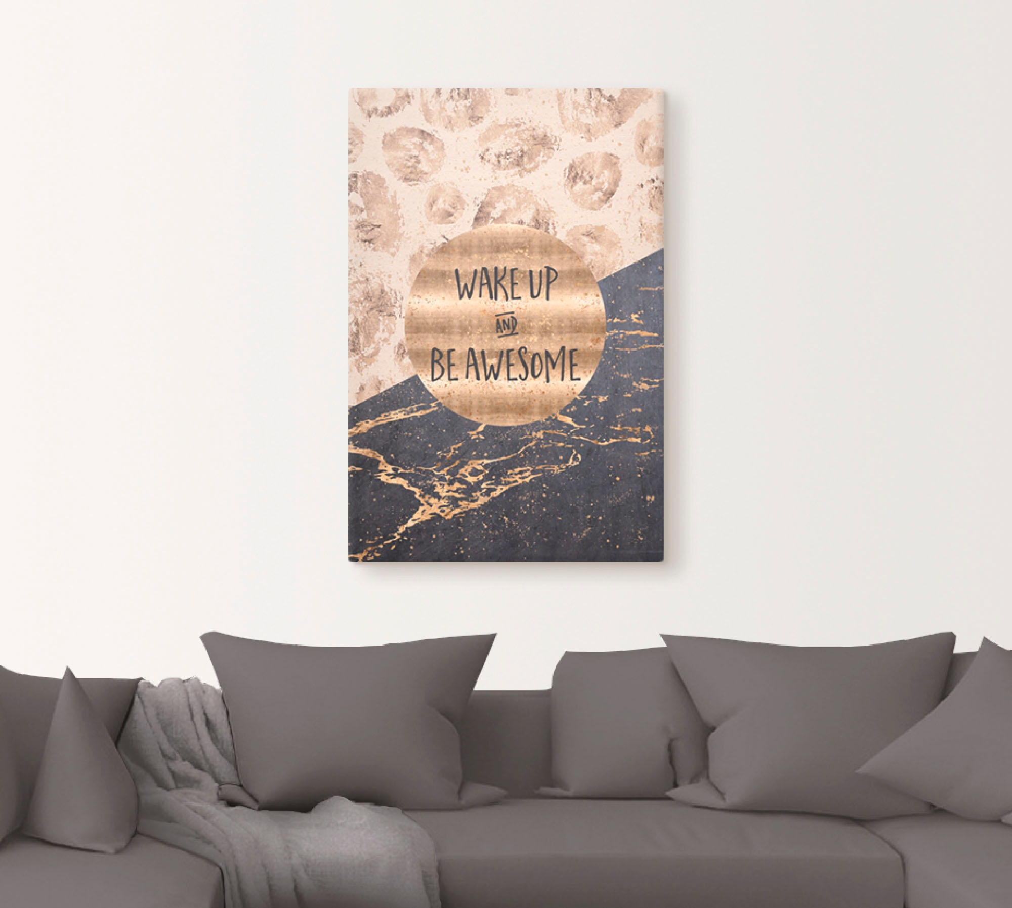 Artland Wandbild »Steh auf und sei großartig«, Sprüche & Texte, (1 St.), als Leinwandbild, Poster, Wandaufkleber in verschied. Größen