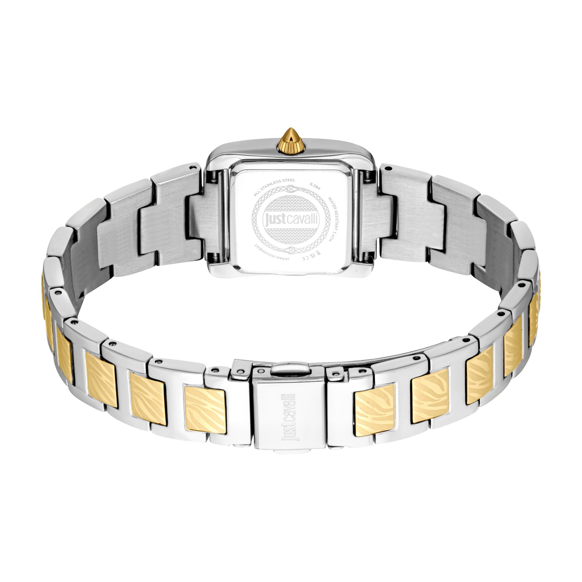 Just Cavalli Time Quarzuhr »Sera«, Armbanduhr, Damenuhr, Edelstahlarmband, analog, Kristallsteine