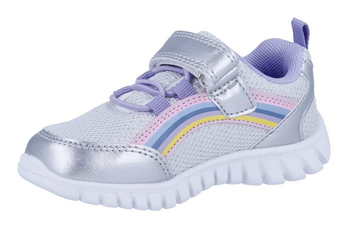 Richter Slip-On Sneaker "Wallaby" Klettschuh mit Regenbogen-Motiv, Größenschablone zum Download