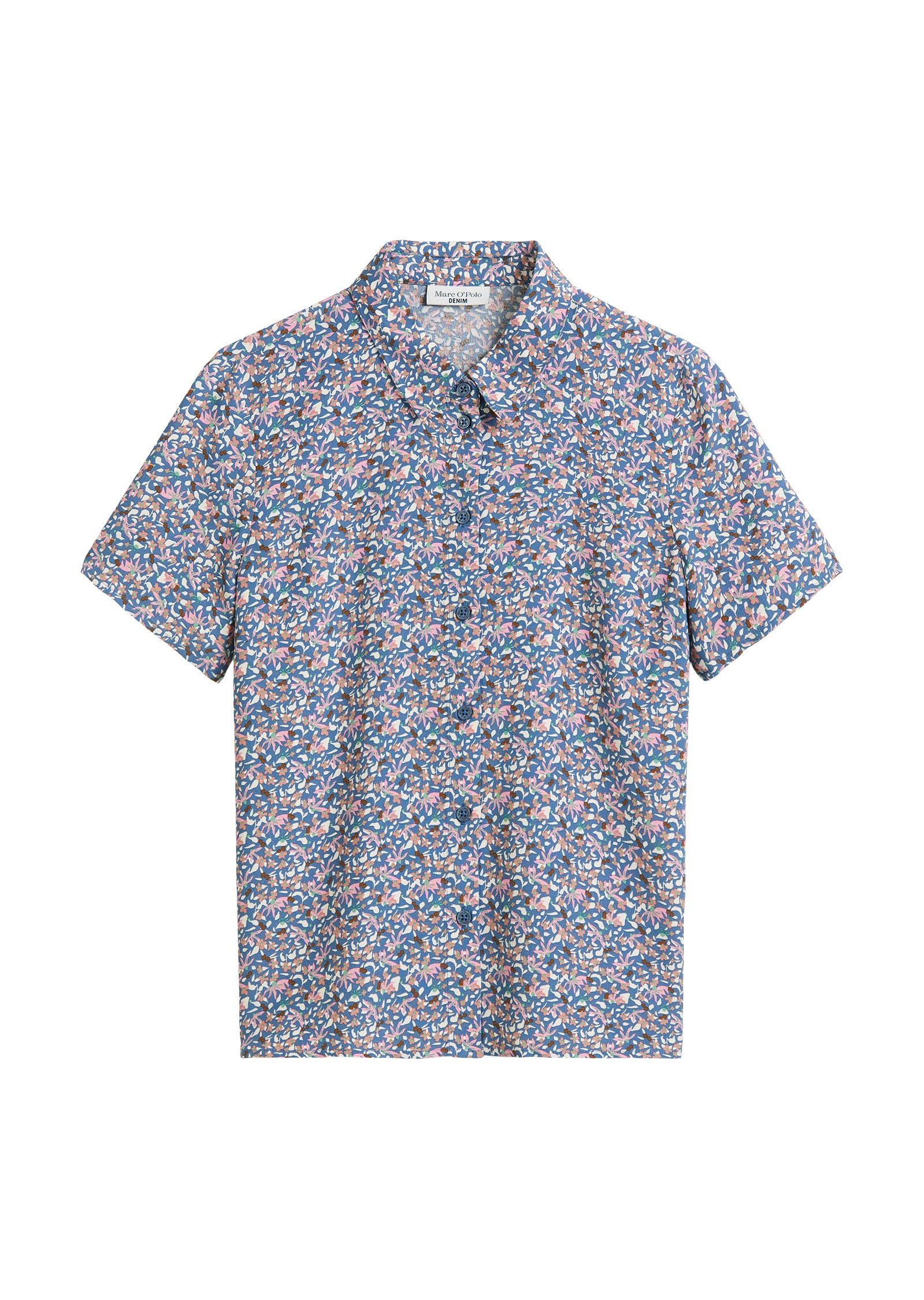 Marc O'Polo DENIM Kurzarmbluse »aus LENZING™ ECOVERO™«