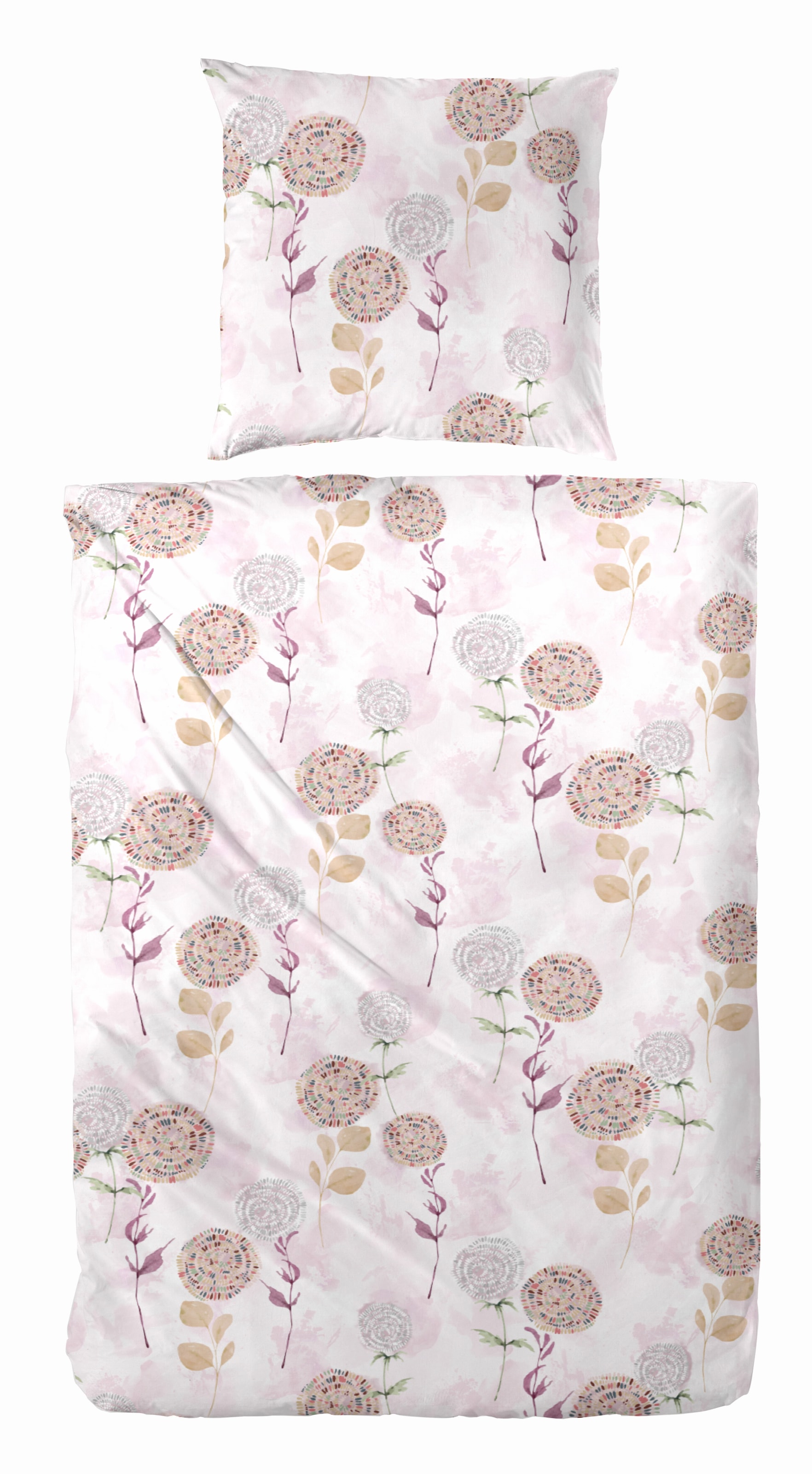 Primera Bettwäsche "Edelflanell-Bettwäsche Fallflower" 2 Stk. tlg. mit raff günstig online kaufen