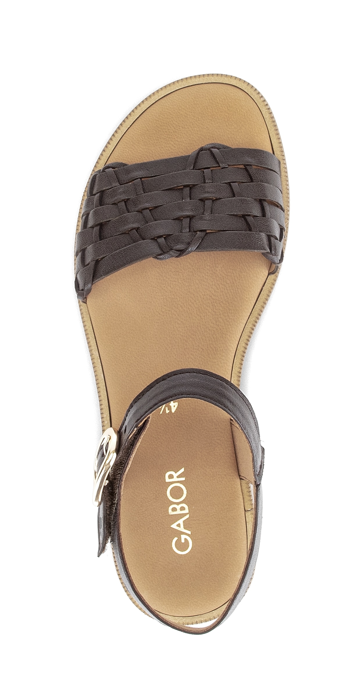 Gabor Riemchensandale  , Blockabsatz, Sommerschuh, Sandalette mit Bandage in Flechtoptik